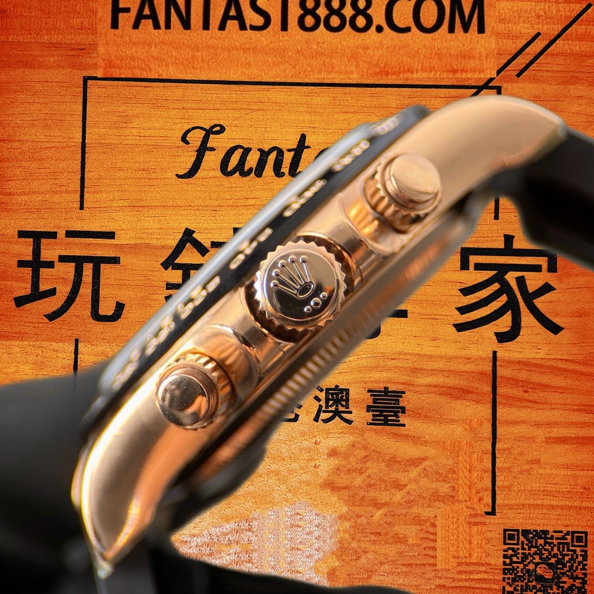高仿勞力士 CBD廠 配重 Cosmograph Daytona 116505 玫瑰金黑圈 巧克力漸變盤 數字刻 4130機芯 復刻腕錶 實拍 5