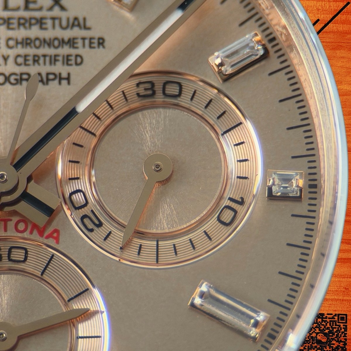 高仿勞力士 CBD廠 配重 Cosmograph Daytona 116505 玫瑰金黑圈 粉冰糖色面 棒狀刻度 4130機芯 復刻腕錶 實拍 4