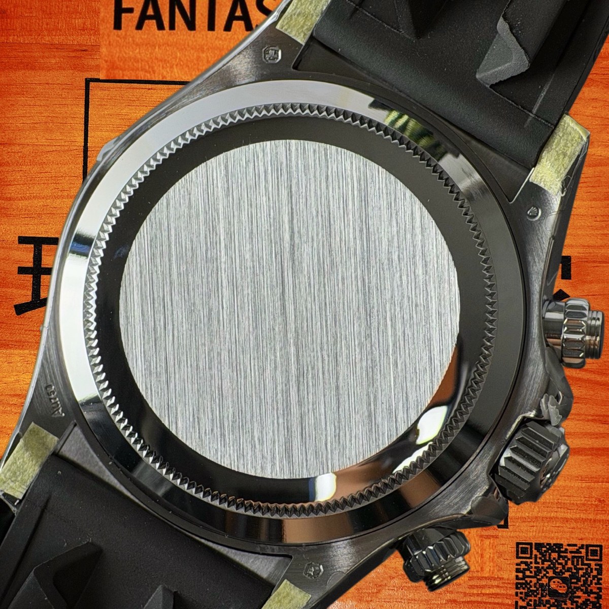 高仿勞力士 CBD廠 配重 Cosmograph Daytona 126500LN 904L鋼黑圈 真隕石面 黑色monobloc計時盤 4131機芯 復刻腕錶 實拍 6