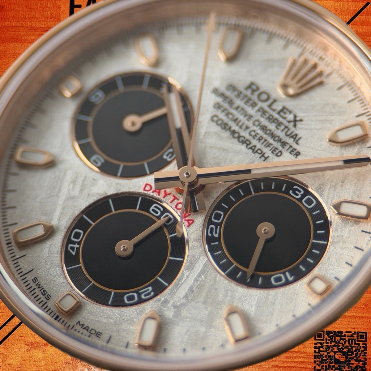 高仿勞力士 CBD廠 配重 Cosmograph Daytona 116509 白金黑圈 真隕石面 黑色monobloc計時盤 4130機芯 復刻腕錶 實拍 3