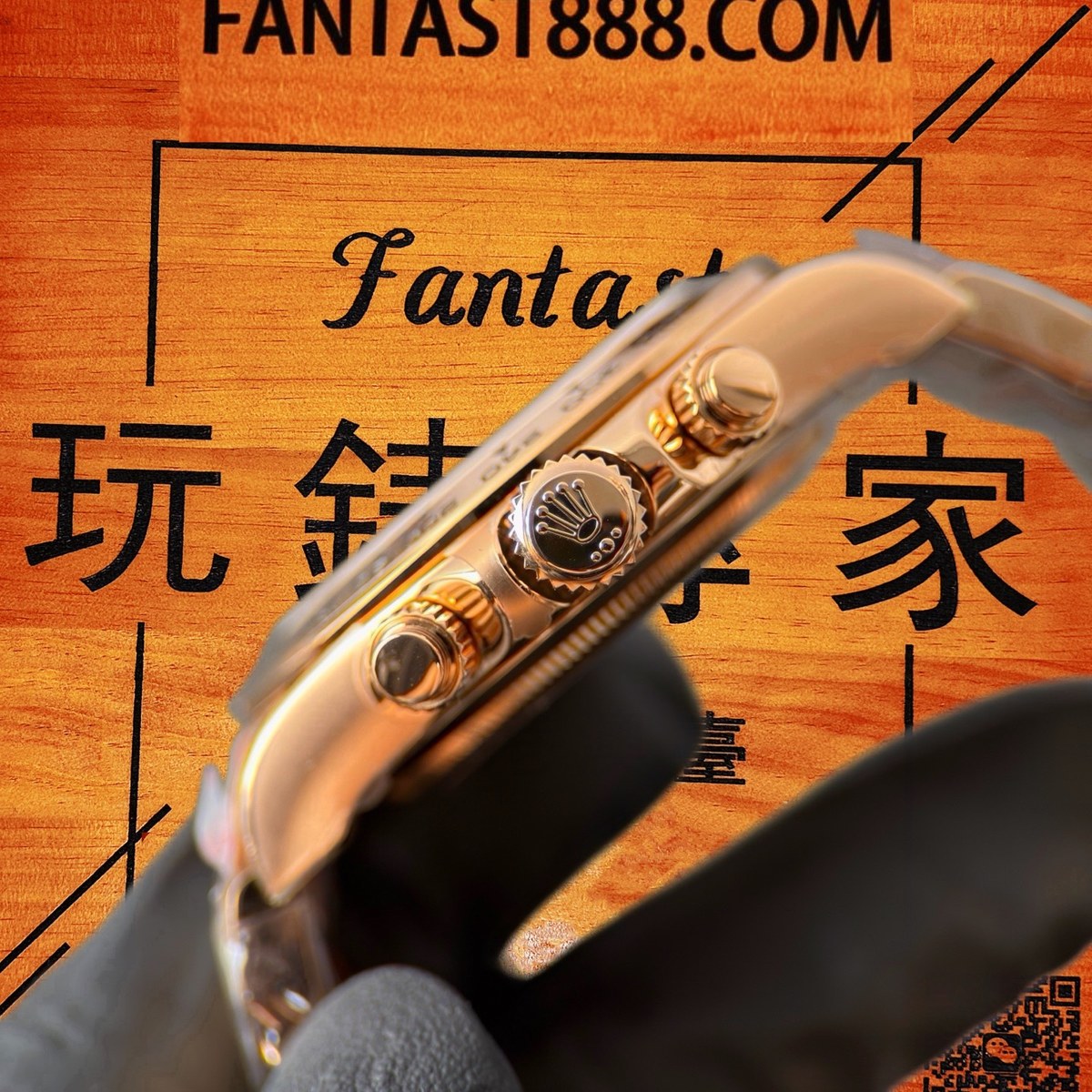 高仿勞力士 CBD廠 配重 Cosmograph Daytona 116509 白金黑圈 真隕石面 黑色monobloc計時盤 4130機芯 復刻腕錶 實拍 5