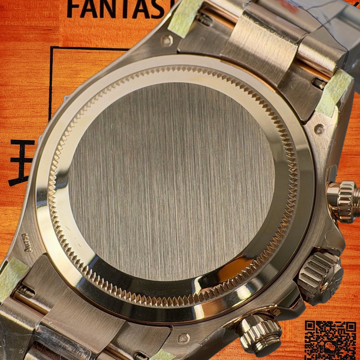 高仿勞力士 CBD廠 配重 Cosmograph Daytona 116509 白金黑圈 真隕石面 黑色monobloc計時盤 4130機芯 復刻腕錶 實拍 6