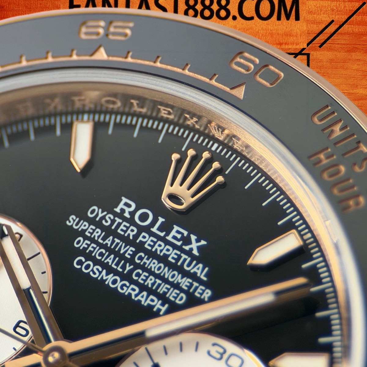 高仿勞力士 CBD廠 配重 Cosmograph Daytona 116505 玫瑰金黑圈 勒芒黑盤 白色monobloc panda計時盤 4132機芯 復刻腕錶 實拍 4