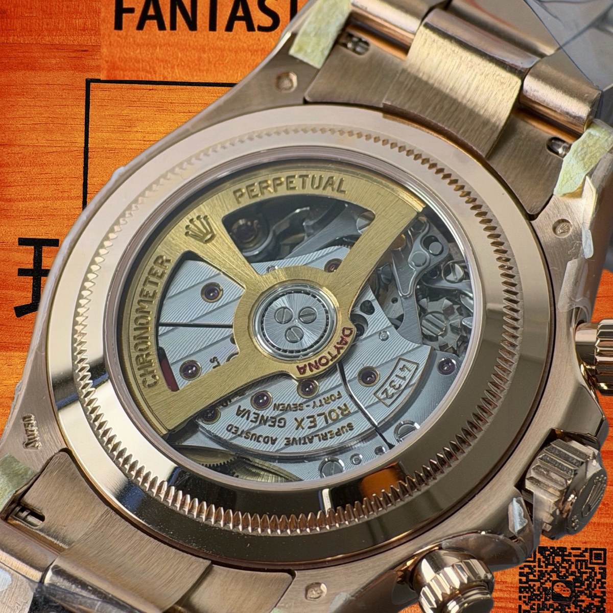 高仿勞力士 CBD廠 配重 Cosmograph Daytona 116505 玫瑰金黑圈 勒芒黑盤 白色monobloc panda計時盤 4132機芯 復刻腕錶 實拍 6