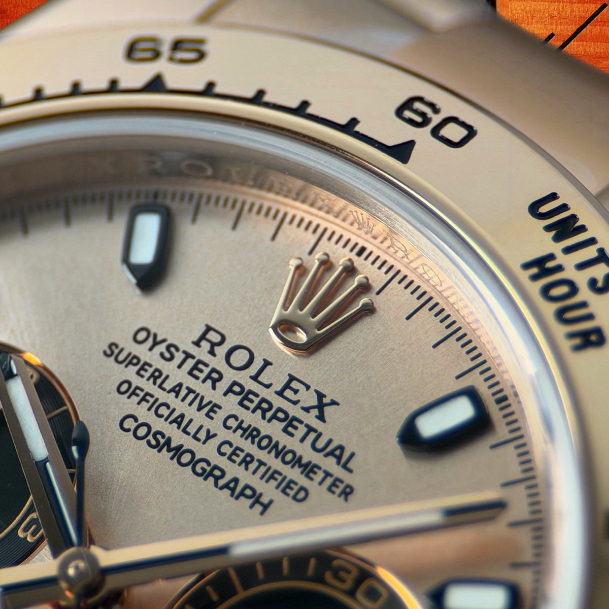 高仿勞力士 CBD廠 配重 Cosmograph Daytona 116505 玫瑰金monobloc圈 玫瑰金單色盤 黑色monobloc計時盤 4130機芯 復刻腕錶 實拍 4