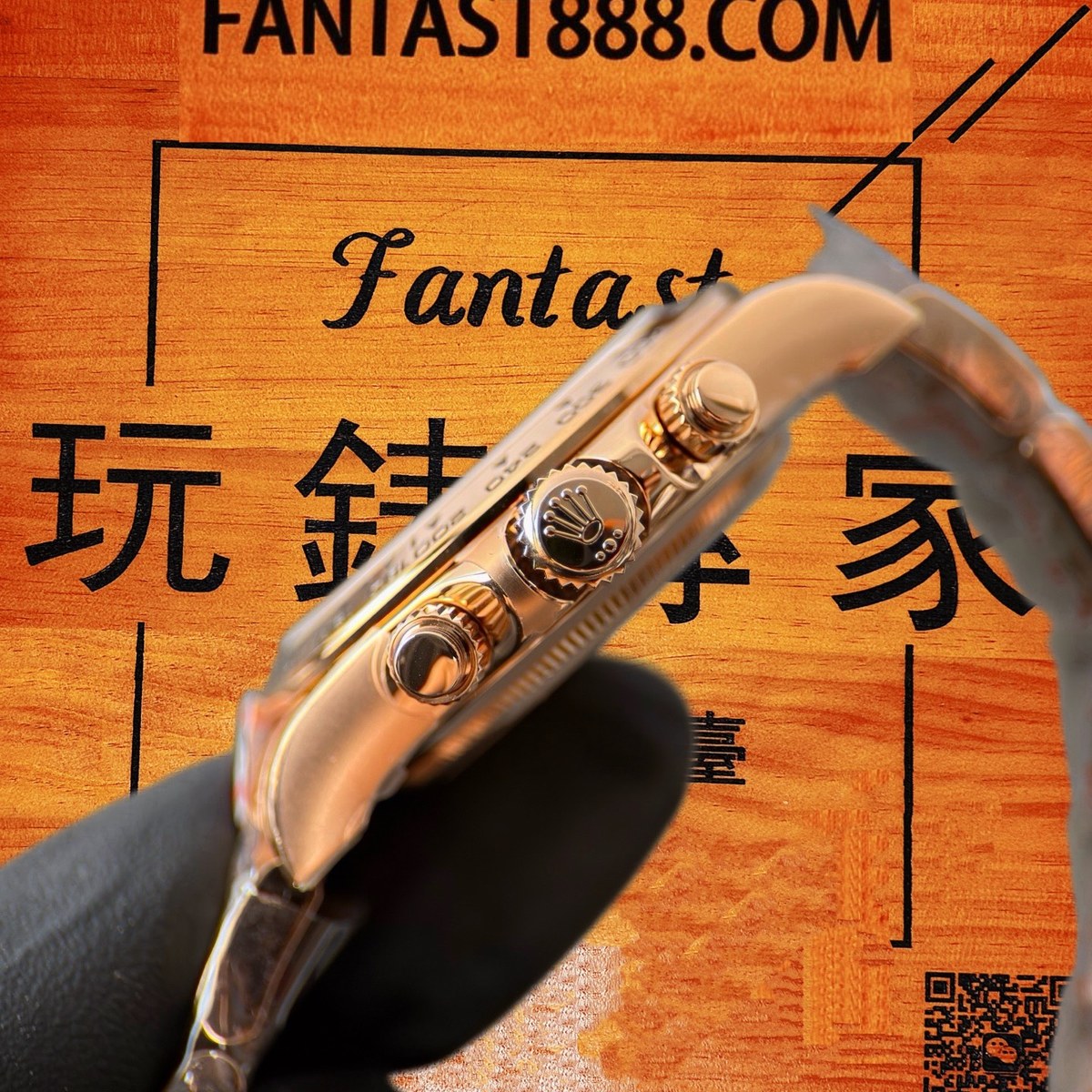 高仿勞力士 CBD廠 配重 Cosmograph Daytona 116505 玫瑰金monobloc圈 玫瑰金單色盤 黑色monobloc計時盤 4130機芯 復刻腕錶 實拍 5