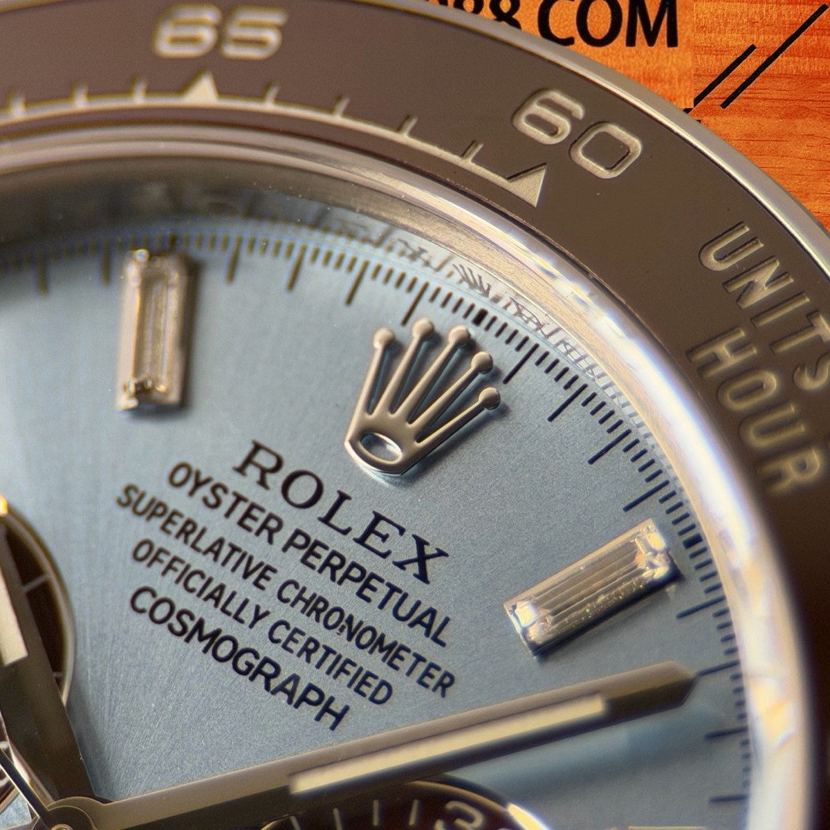 高仿勞力士 CBD廠 配重 Cosmograph Daytona 126500LN 904L鋼棕圈 冰藍盤 棕色monobloc對比計時盤 8鑽時標 4131機芯 復刻腕錶 實拍 4