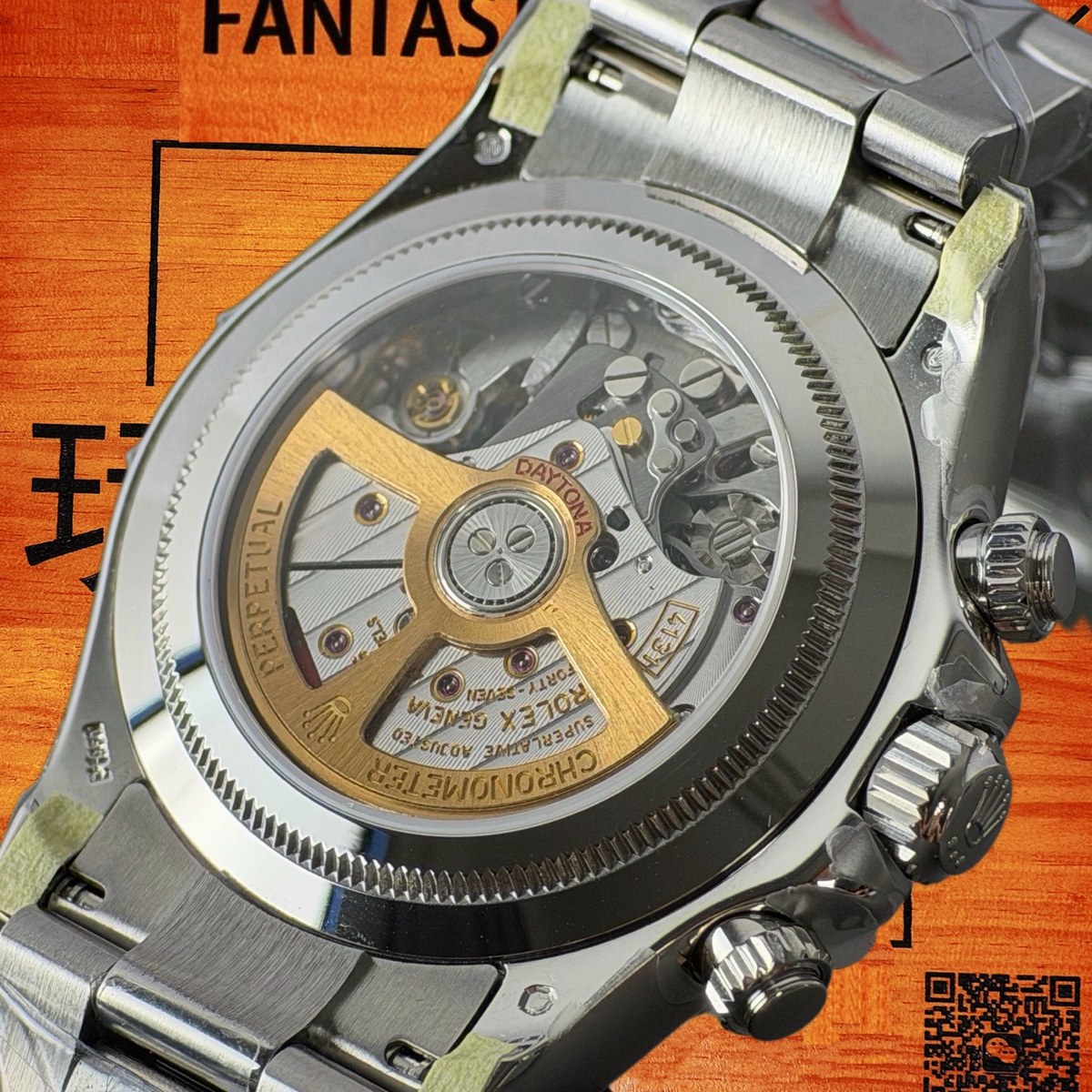 高仿勞力士 CBD廠 配重 Cosmograph Daytona 126500LN 904L鋼棕圈 冰藍盤 棕色monobloc對比計時盤 8鑽時標 4131機芯 復刻腕錶 實拍 6
