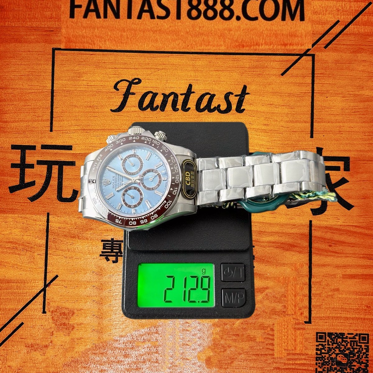高仿勞力士 CBD廠 配重 Cosmograph Daytona 126500LN 904L鋼棕圈 冰藍盤 棕色monobloc對比計時盤 8鑽時標 4131機芯 復刻腕錶 實拍 9