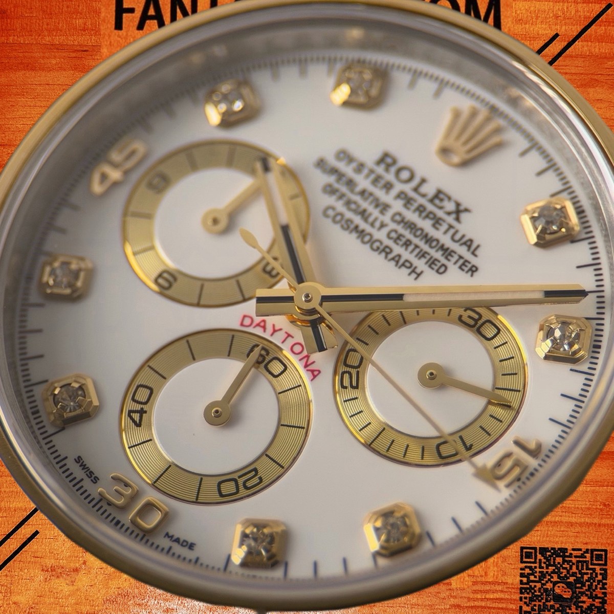 高仿勞力士 CBD廠 配重 Cosmograph Daytona 116503 Rolesor間金 黃金圈 白盤 金色monobloc計時盤 8鑽時標 4130機芯 復刻腕錶 實拍 3