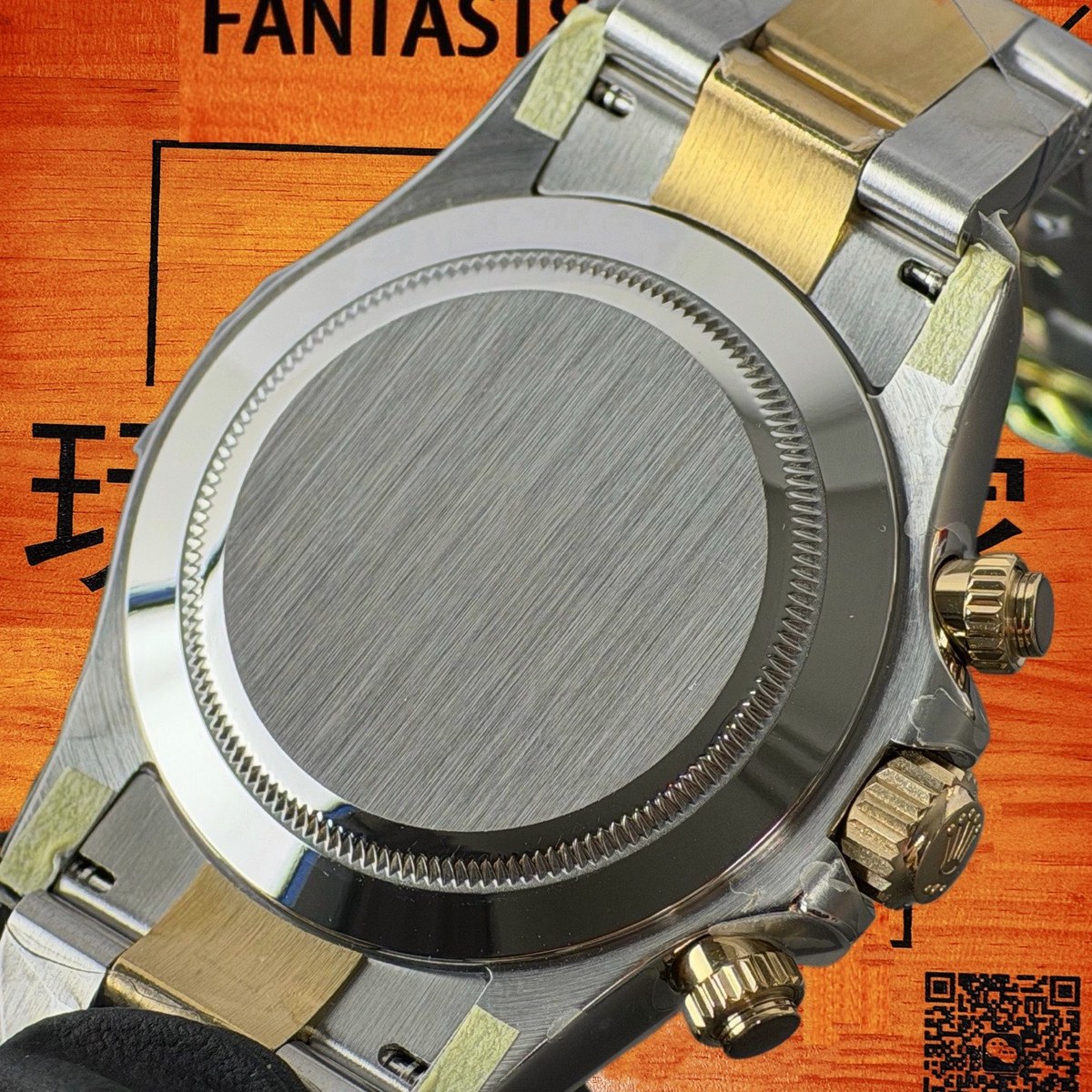 高仿勞力士 CBD廠 配重 Cosmograph Daytona 116503 Rolesor間金 黃金圈 白盤 金色monobloc計時盤 8鑽時標 4130機芯 復刻腕錶 實拍 6