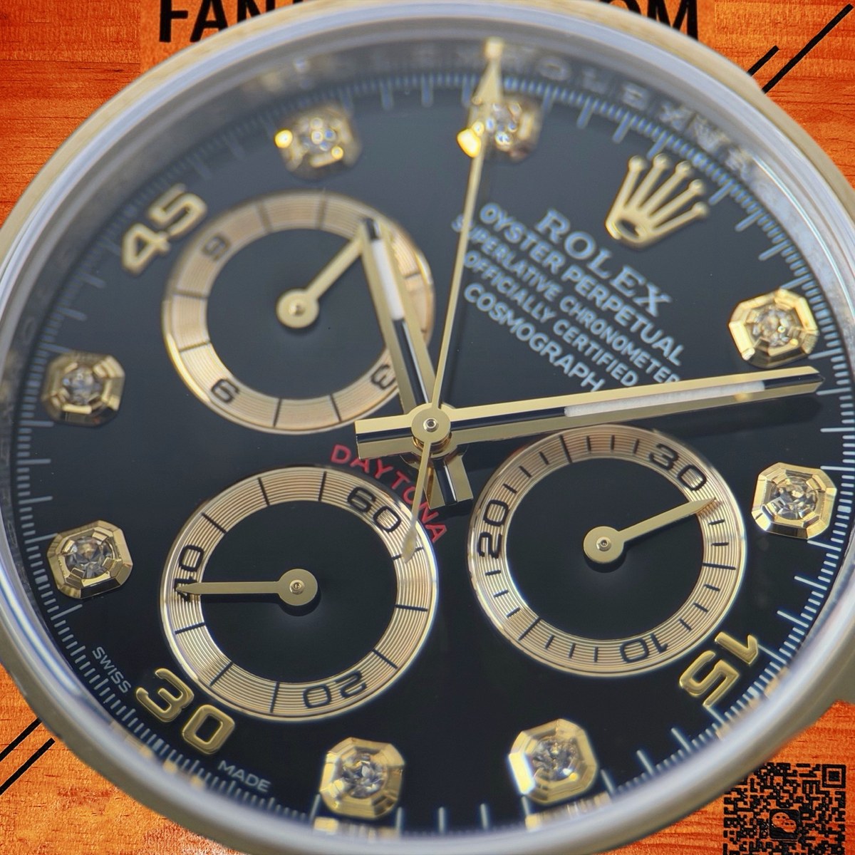 高仿勞力士 CBD廠 配重 Cosmograph Daytona 116503 Rolesor間金 黃金圈 黑盤 金色monobloc計時盤 8鑽時標 4130機芯 復刻腕錶 實拍 3