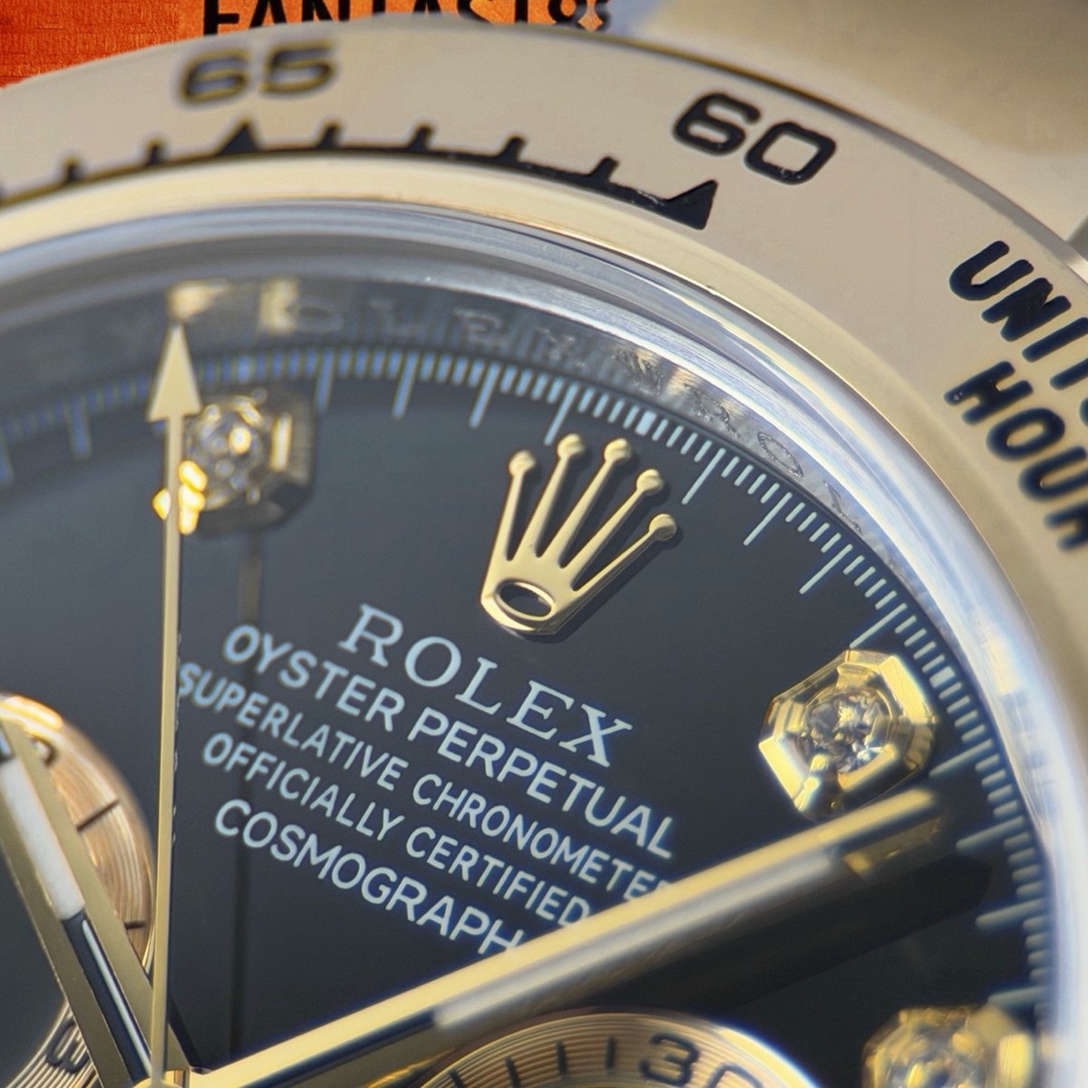 高仿勞力士 CBD廠 配重 Cosmograph Daytona 116503 Rolesor間金 黃金圈 黑盤 金色monobloc計時盤 8鑽時標 4130機芯 復刻腕錶 實拍 4
