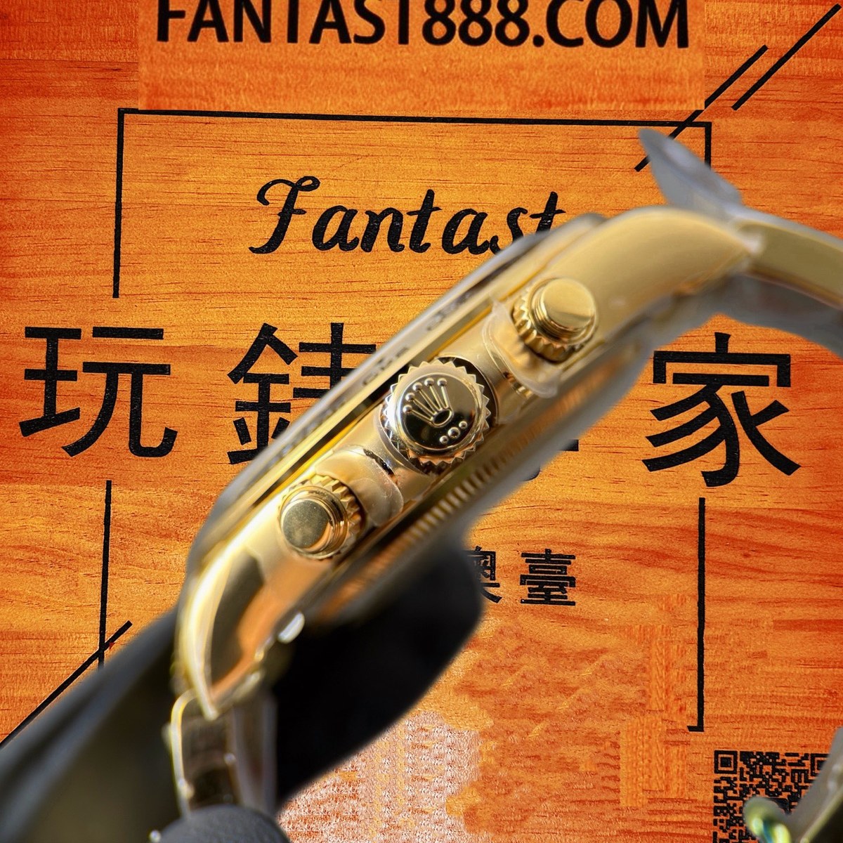 高仿勞力士 CBD廠 配重 Cosmograph Daytona 116508 18K黃金黃金圈 銀盤 黑色monobloc計時盤 棒狀時標 4131機芯 復刻腕錶 實拍 4