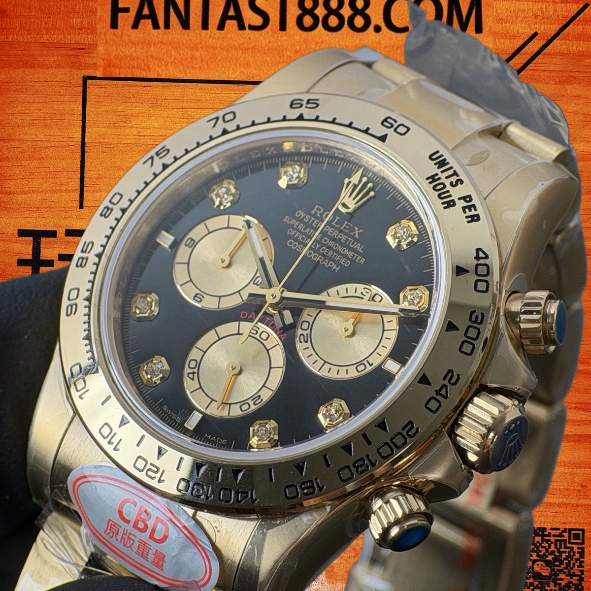 高仿勞力士 CBD廠 配重 Cosmograph Daytona 116508 18K黃金黃金圈 黑盤 金色monobloc計時盤 8鑽時標 4131機芯 復刻腕錶 實拍 2
