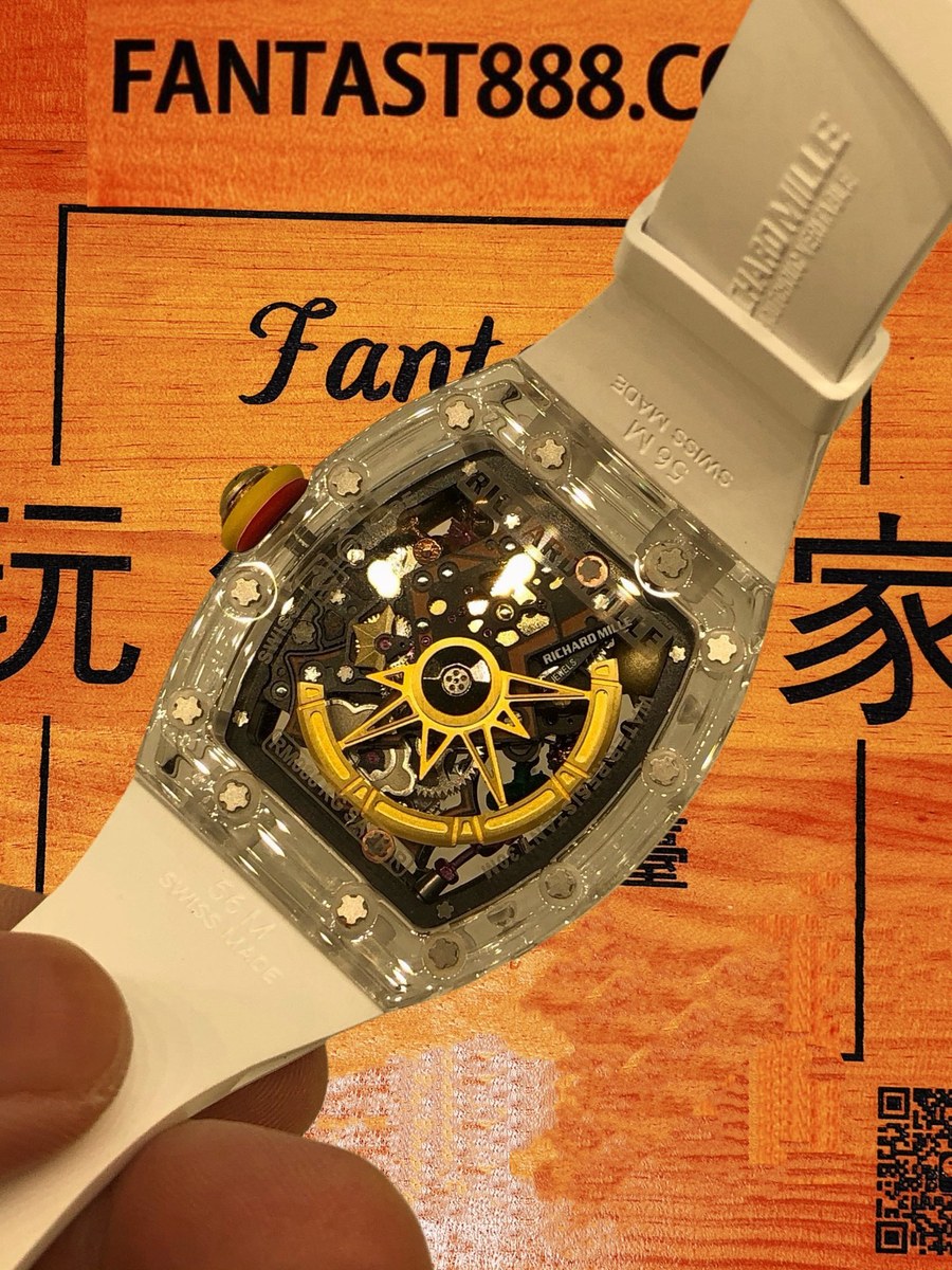 客定改裝 Richard Mille 理查米爾 RM 藍寶石水晶殼 微笑臉😃 陀飛輪 改裝內罩 修復無縫 復刻腕錶 實拍 5
