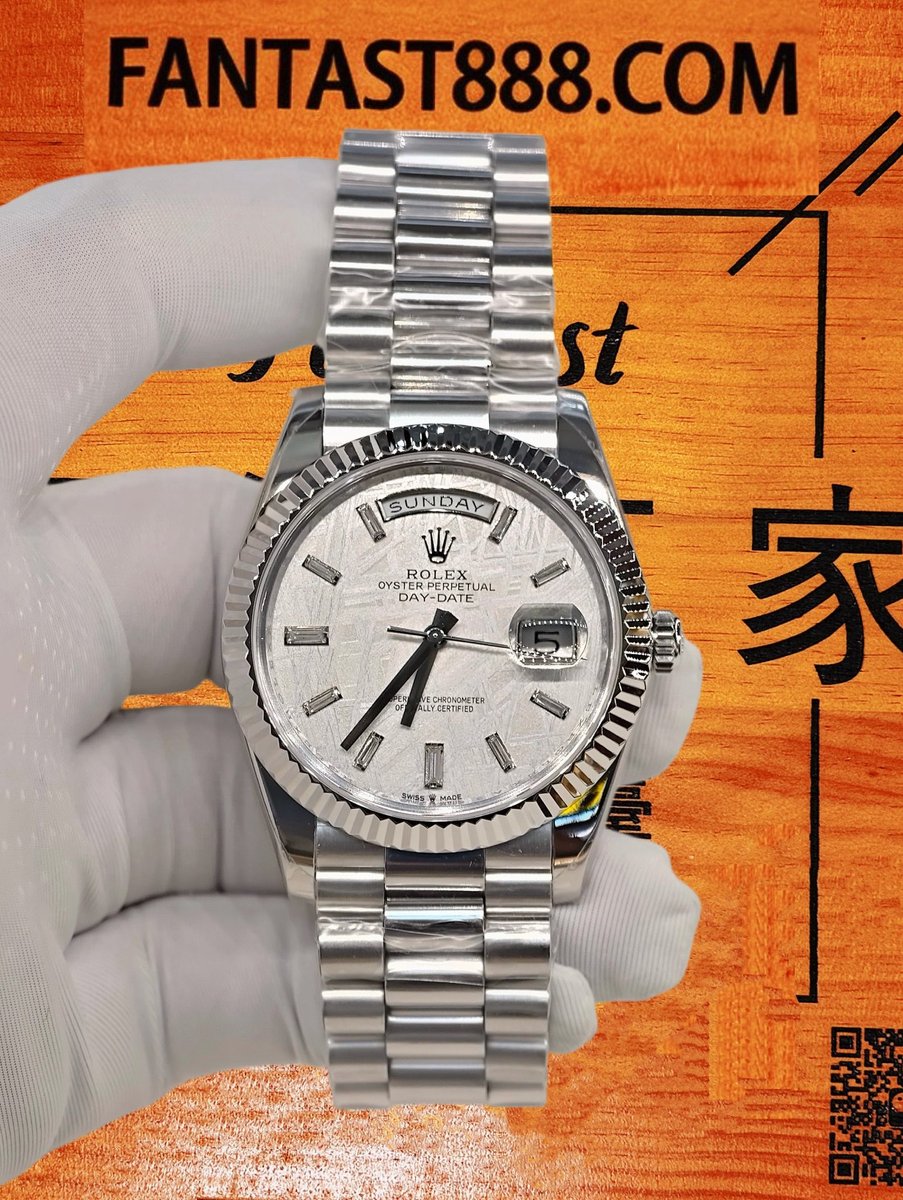 高仿私人改裝 勞力士 Day-Date 真隕石面配重復刻腕錶