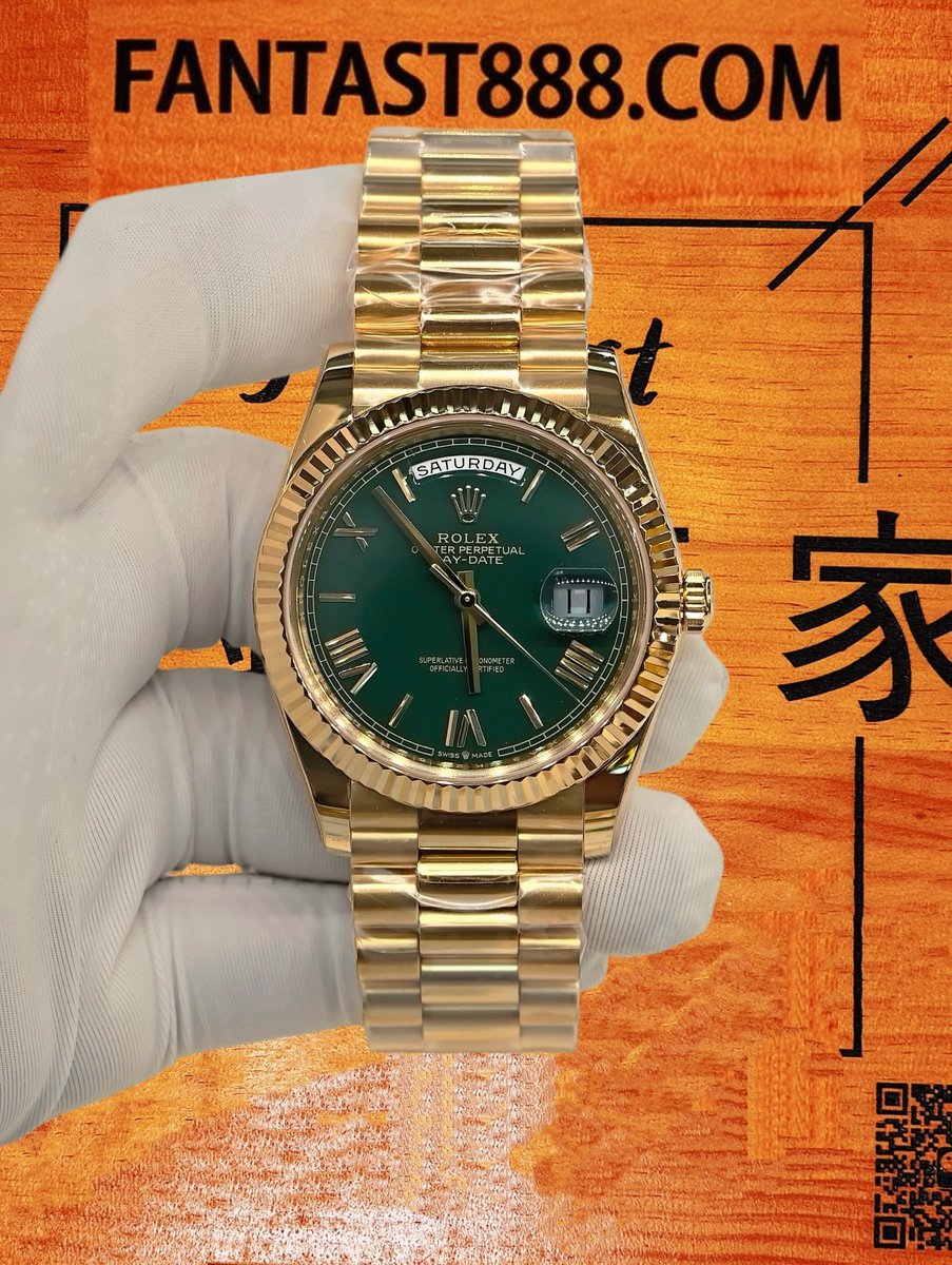 客定改裝 勞力士 Datejust 日誌型 36mm 薄荷綠賭桌綠 904L鋼 三角坑紋外圈 SW代用錶盤 18K包厚金 復刻腕錶 實拍 1