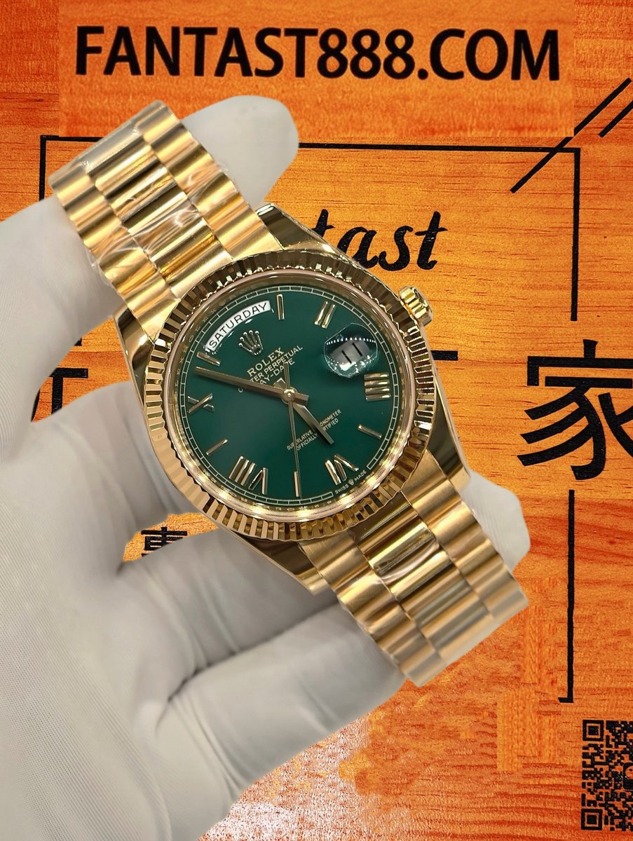 客定改裝 勞力士 Datejust 日誌型 36mm 薄荷綠賭桌綠 904L鋼 三角坑紋外圈 SW代用錶盤 18K包厚金 復刻腕錶 實拍 2