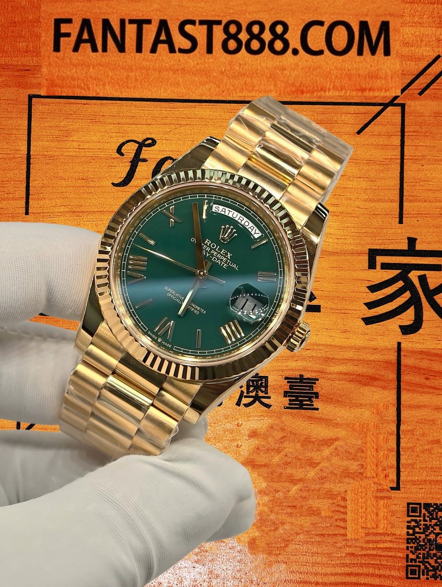 客定改裝 勞力士 Datejust 日誌型 36mm 薄荷綠賭桌綠 904L鋼 三角坑紋外圈 SW代用錶盤 18K包厚金 復刻腕錶 實拍 4