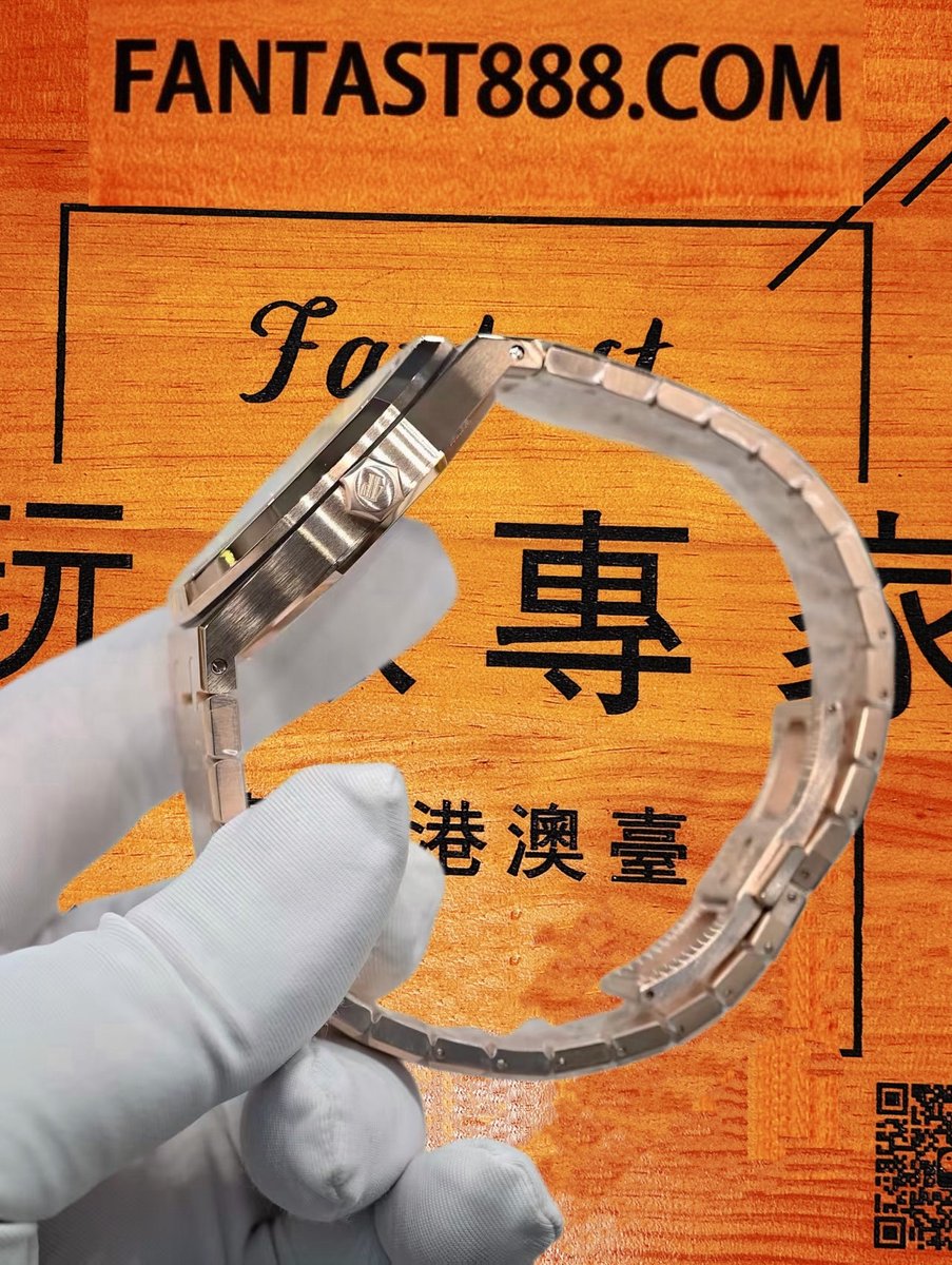客定改裝 Audemars Piguet 愛彼 Royal Oak 皇家橡樹系列 八角外圈 8顆六角螺絲 一體式鏈節 18K包厚金 復刻腕錶 實拍 5