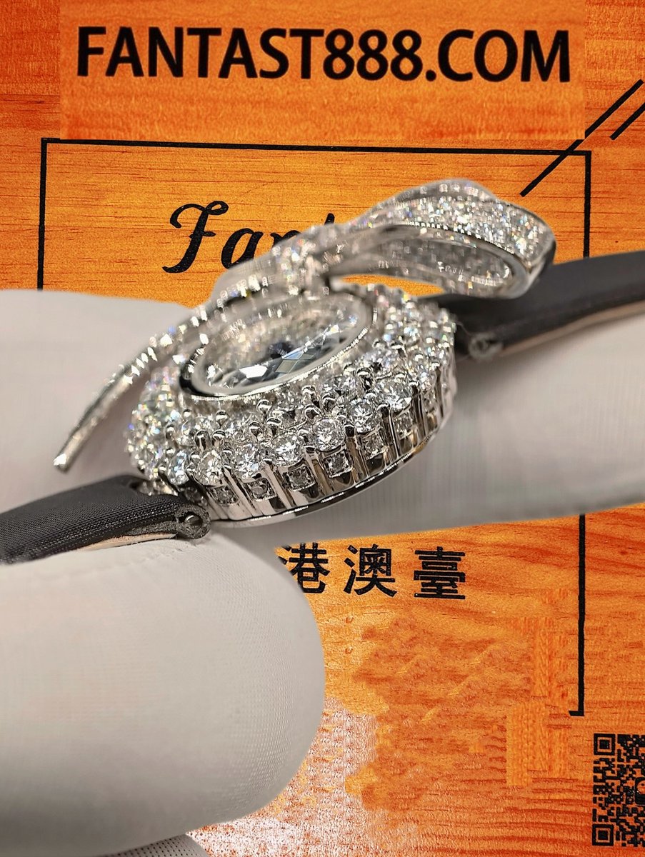 客定改裝 GRAFF 格拉夫 Tilda's Bow 蝴蝶結滿鑽款 白金鑲鑽 珠寶腕錶 復刻腕錶 實拍 6