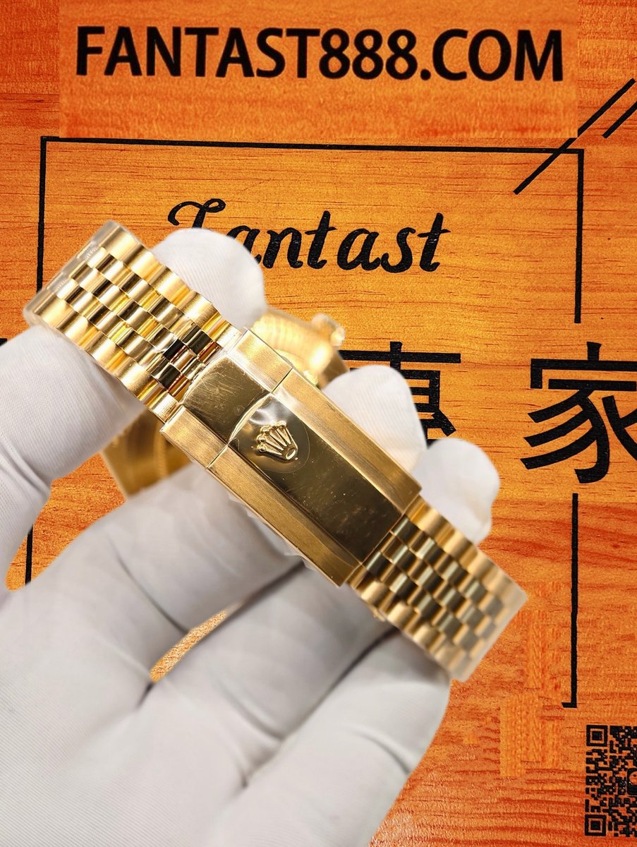 高仿私人改裝-勞力士-日志型126333 香檳金間金五珠鏈 復刻腕錶 實拍 7