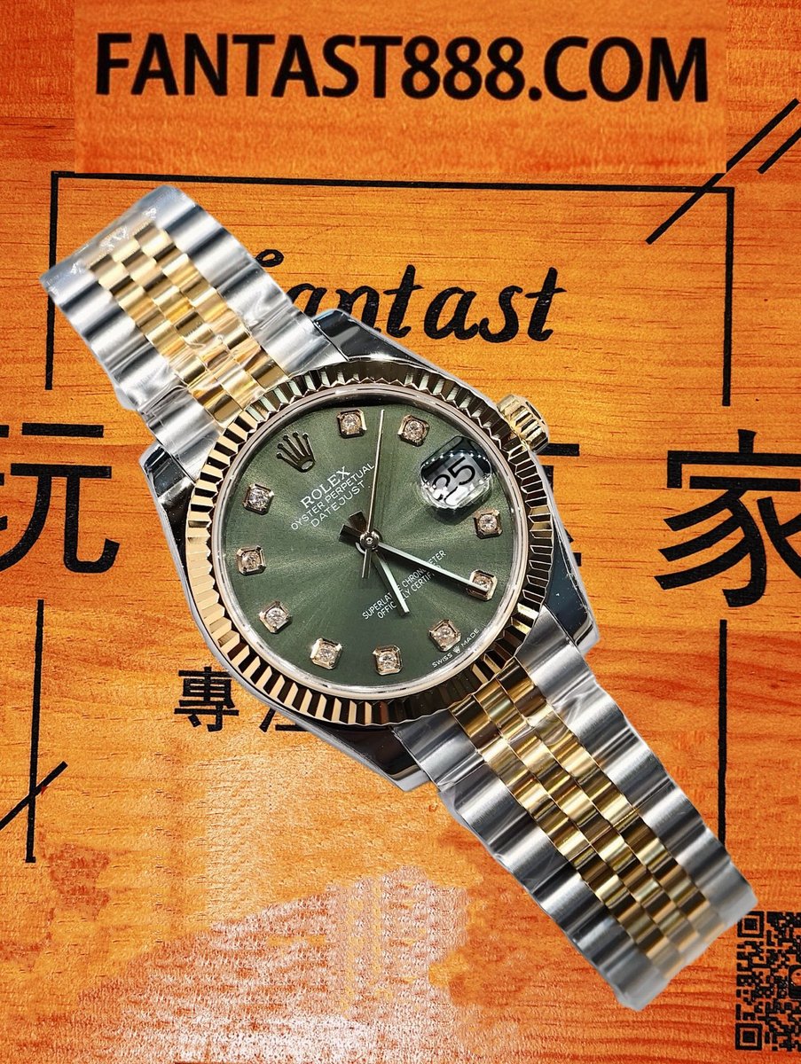 高仿私人改裝-勞力士-日志型278273 橄欖綠鑽刻31mm 復刻腕錶 實拍 3