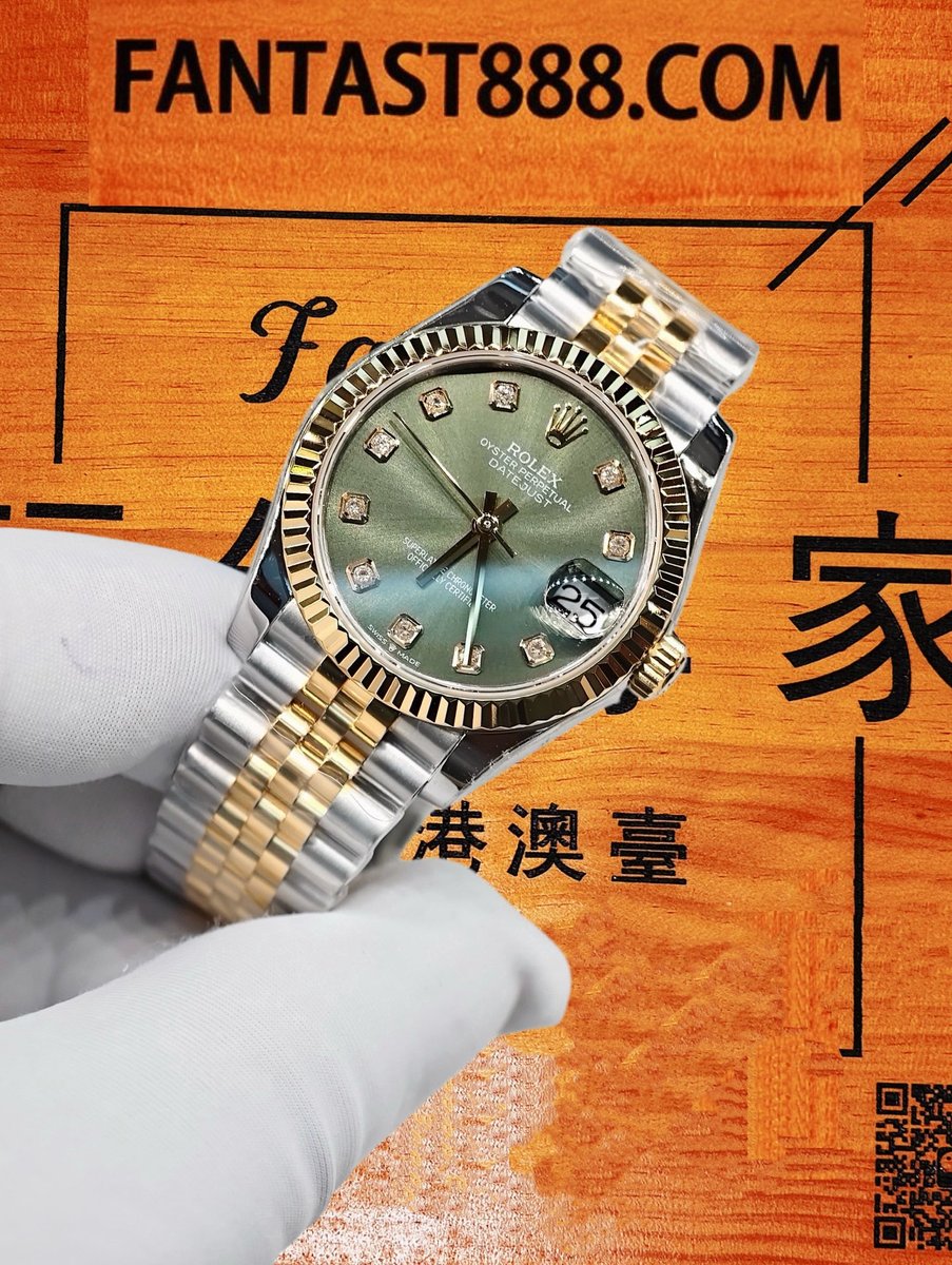 高仿私人改裝-勞力士-日志型278273 橄欖綠鑽刻31mm 復刻腕錶 實拍 4
