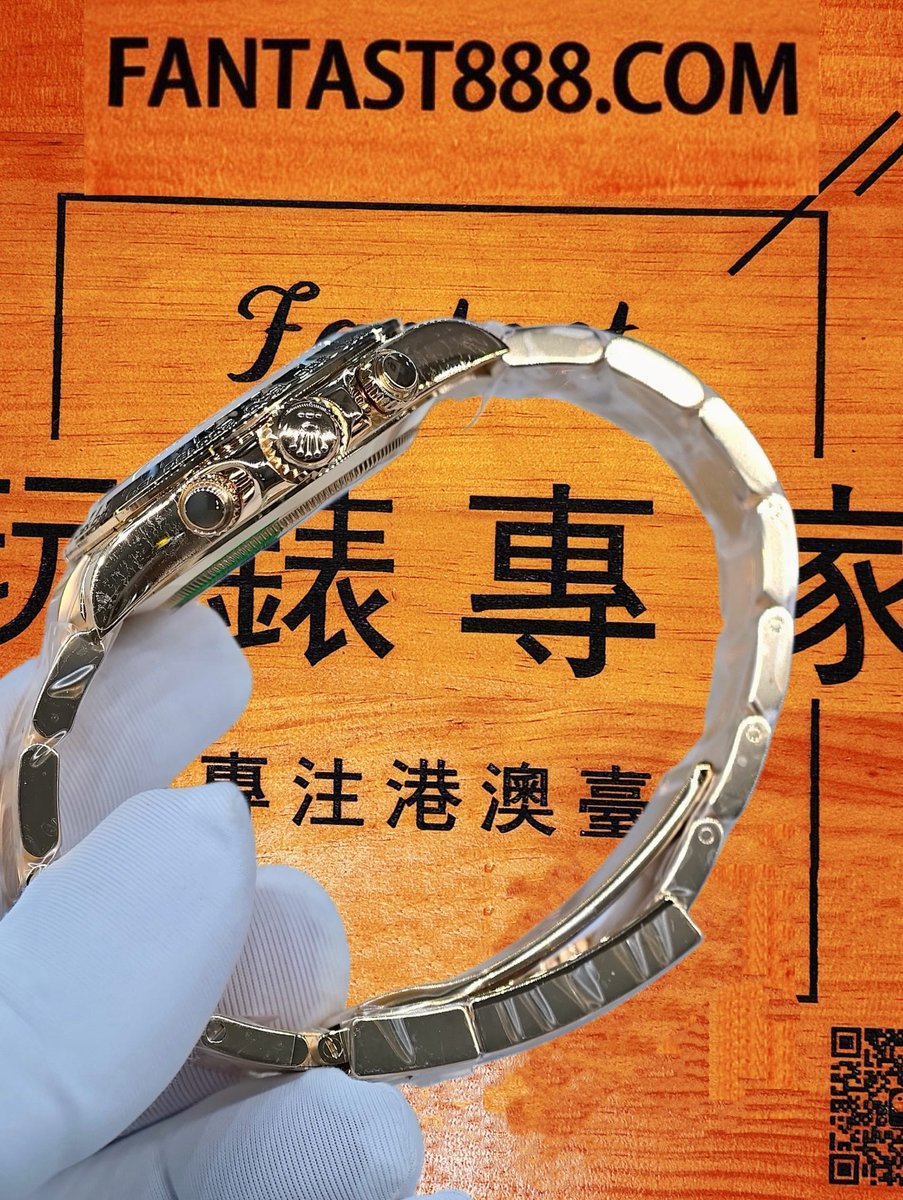 高仿私人改裝-勞力士-迪通拿116508 綠金迪綠盤 復刻腕錶 實拍 5