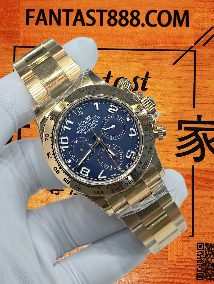 高仿私人改裝-勞力士-迪通拿116528 藍盤 復刻腕錶 實拍 2