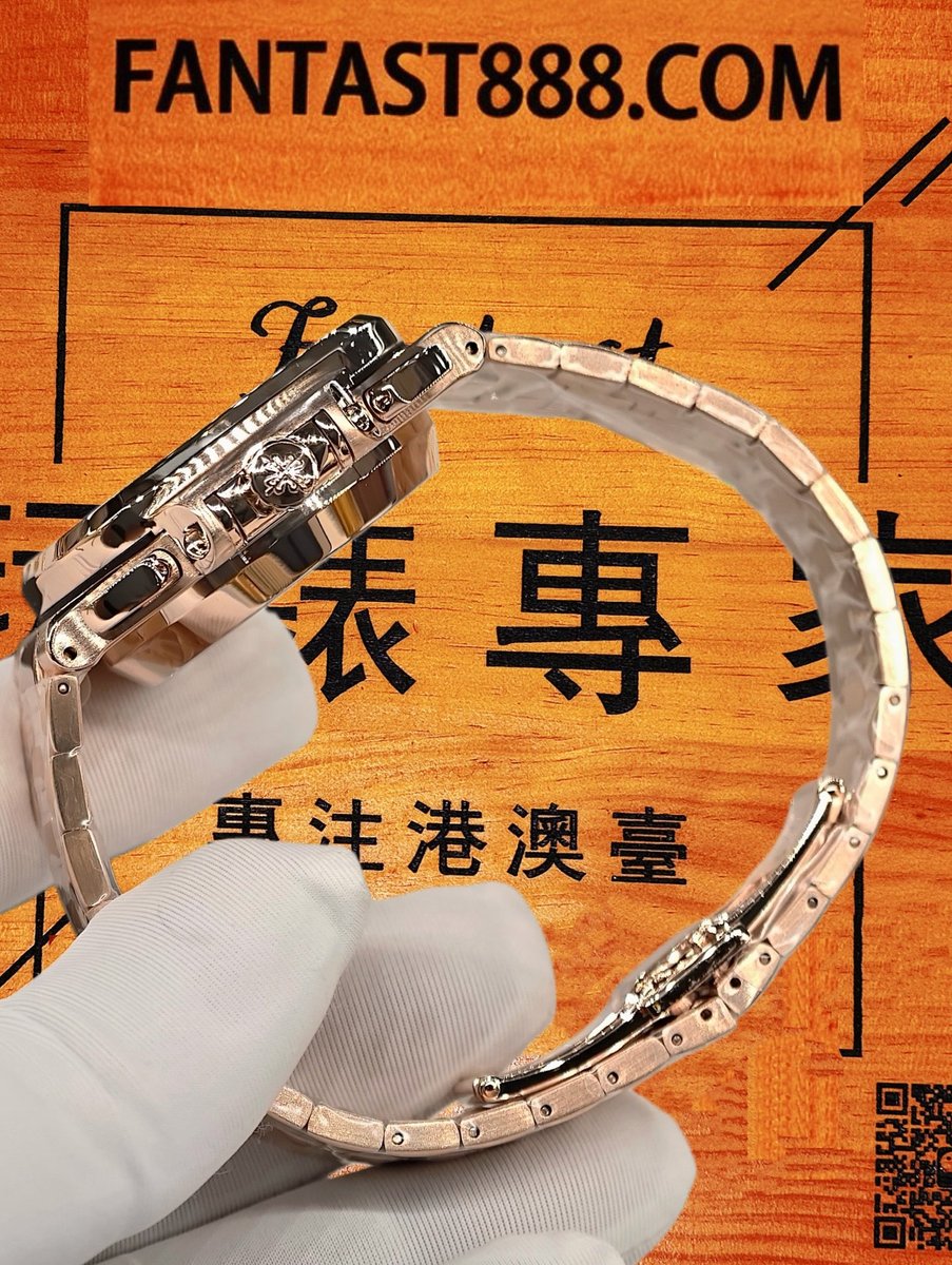 高仿私人改裝-百達翡麗-鸚鵡螺5990 1R 藍盤計時 復刻腕錶 實拍 5