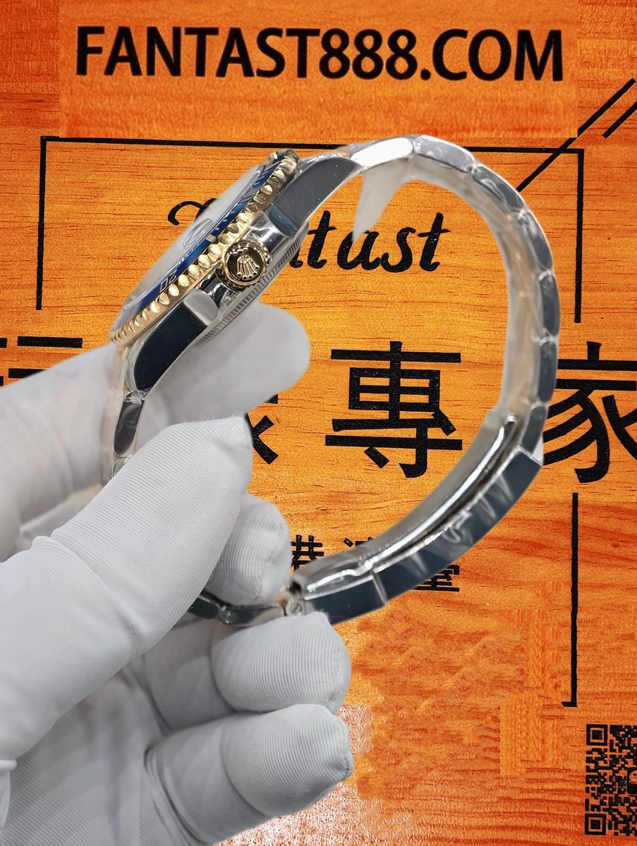 高仿私人改裝-勞力士-水鬼126613LB 間金藍盤真鑽 復刻腕錶 實拍 5