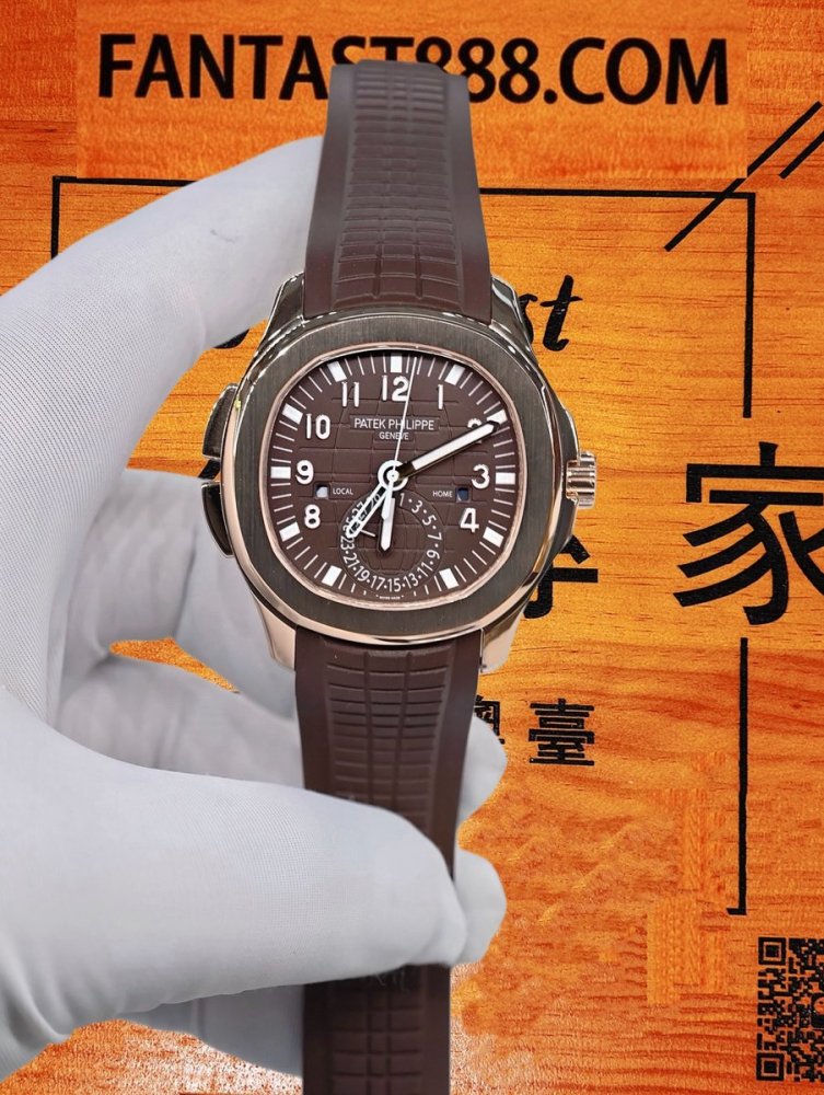 高仿私人改裝-百達翡麗-手雷5968 計時真金真鑽 復刻腕錶