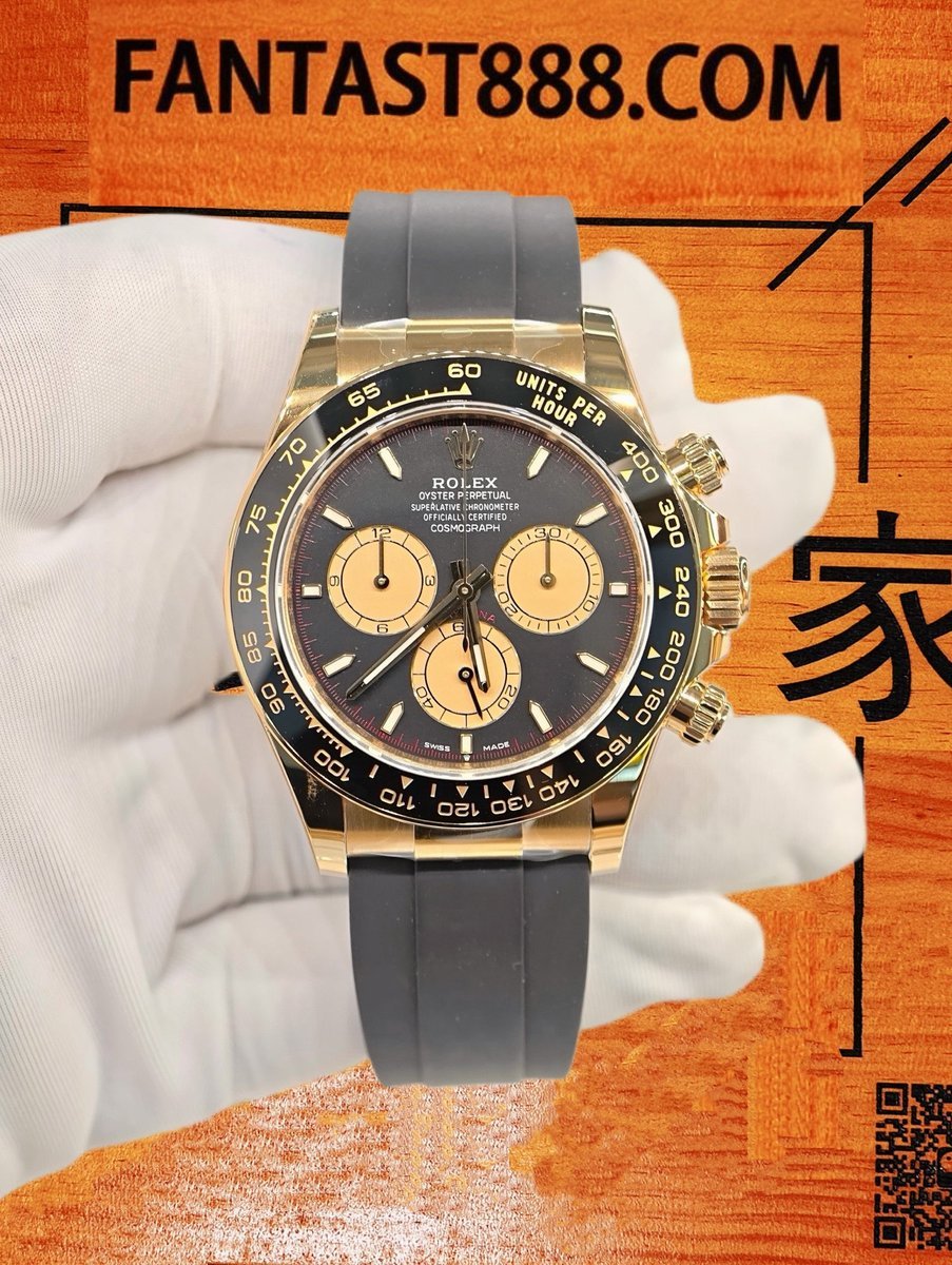 高仿私人改裝-勞力士-迪通拿126518LN 小怪獸黑盤紅針 復刻腕錶