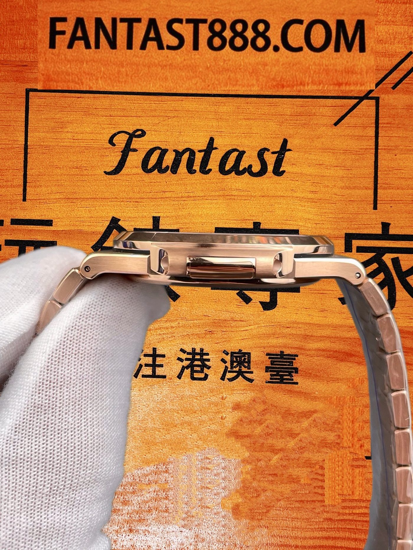 高仿百達翡麗-鸚鵡螺5711/1R-玫瑰金黑褐色盤-330機配重142G-DDF廠復刻腕錶 實拍 6