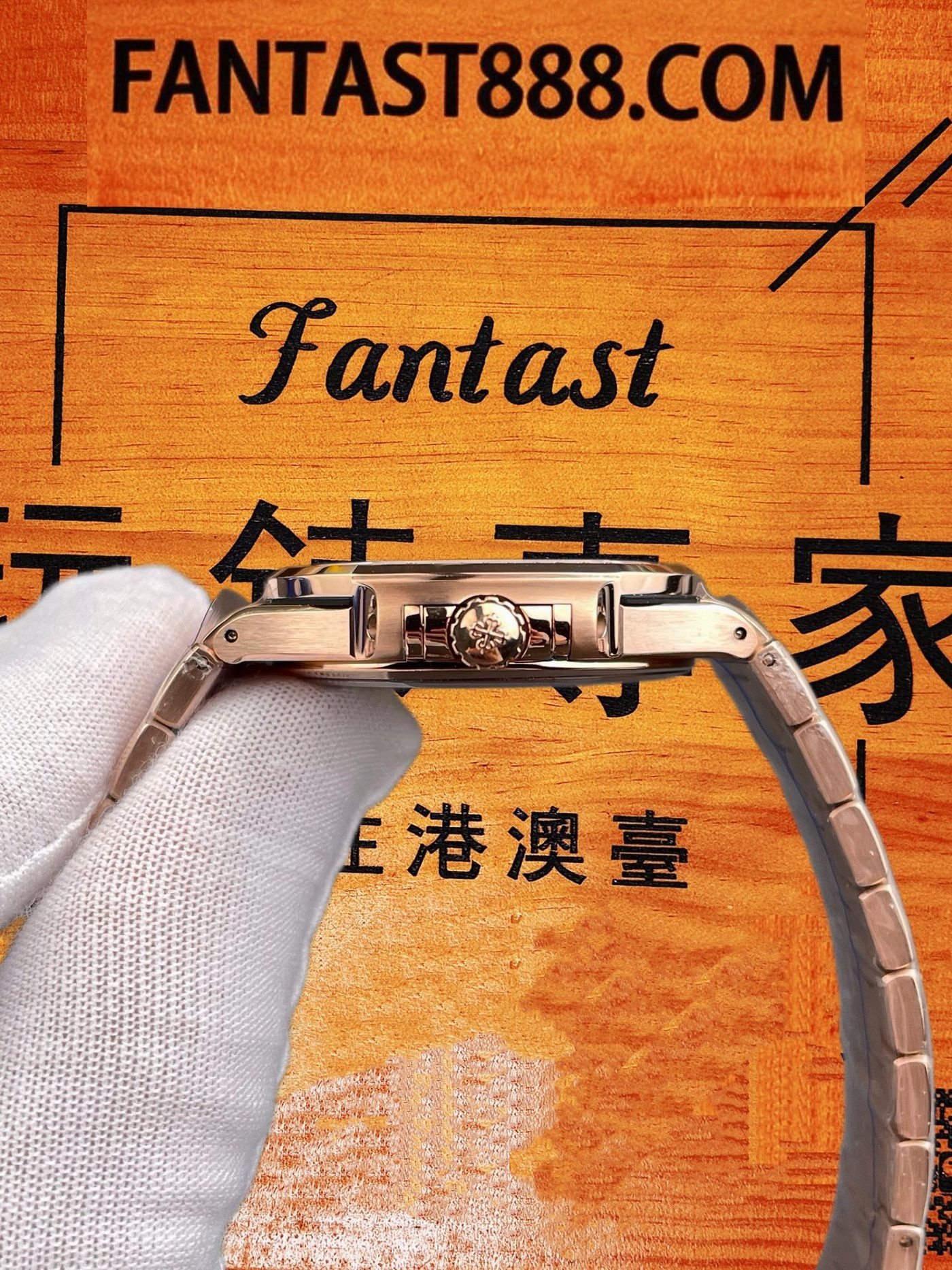 高仿百達翡麗-鸚鵡螺7118/1200R-玫瑰金鑽圈棕盤35.2mm-324機-DDF廠復刻腕錶 實拍 4