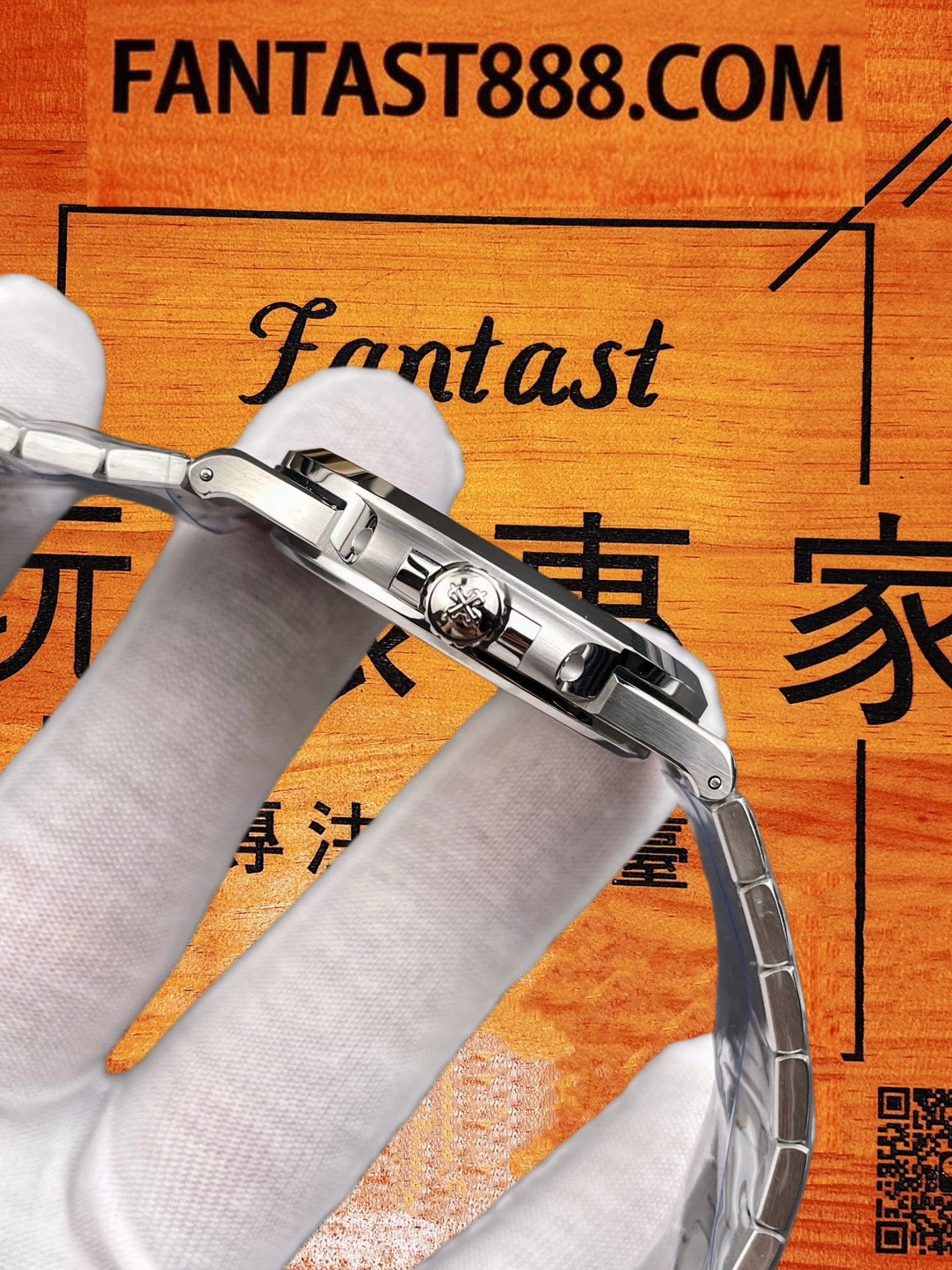 高仿百達翡麗-鸚鵡螺5711/1A-藍盤40mm-324機-DDF廠復刻腕錶 實拍 4
