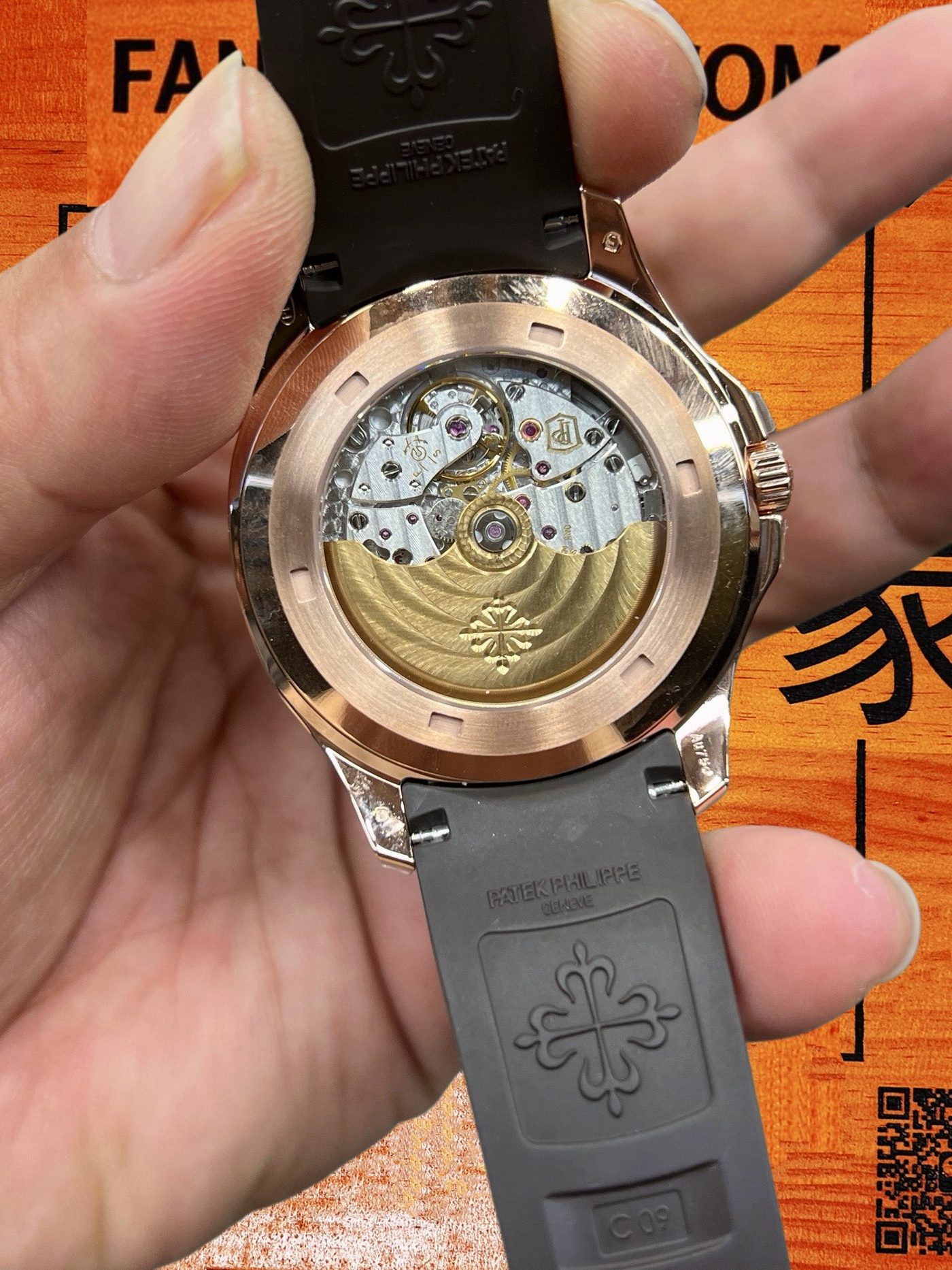 高仿百達翡麗-手雷5167R-玫瑰金膠帶款40mm-324一體機芯配重111G-DDF廠復刻腕錶 實拍 6