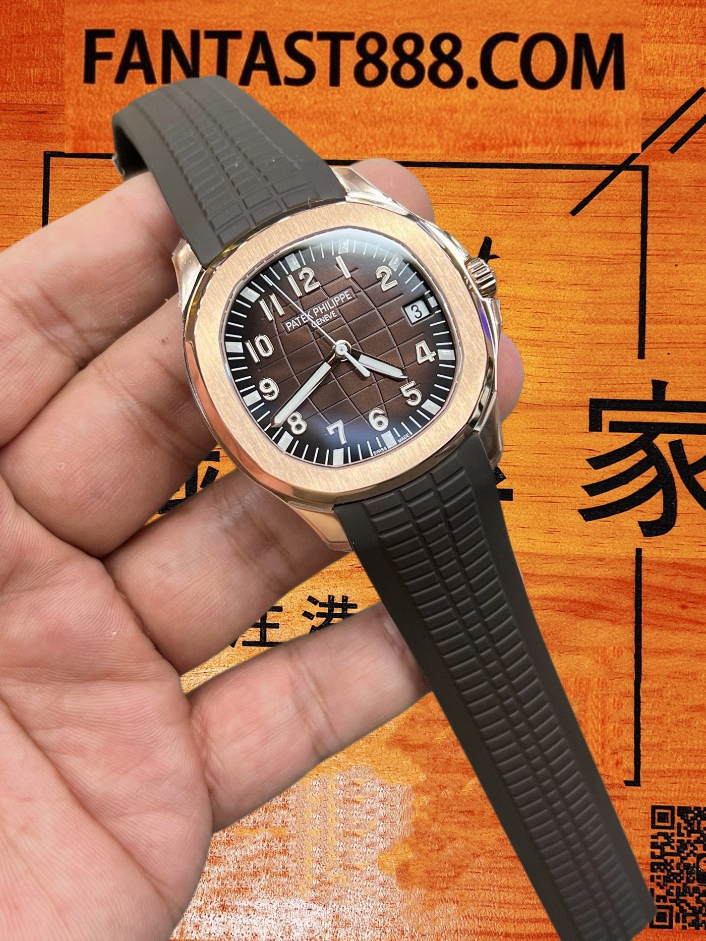 高仿百達翡麗-手雷5167R-玫瑰金膠帶款40mm-324一體機芯配重111G-DDF廠復刻腕錶 實拍 7