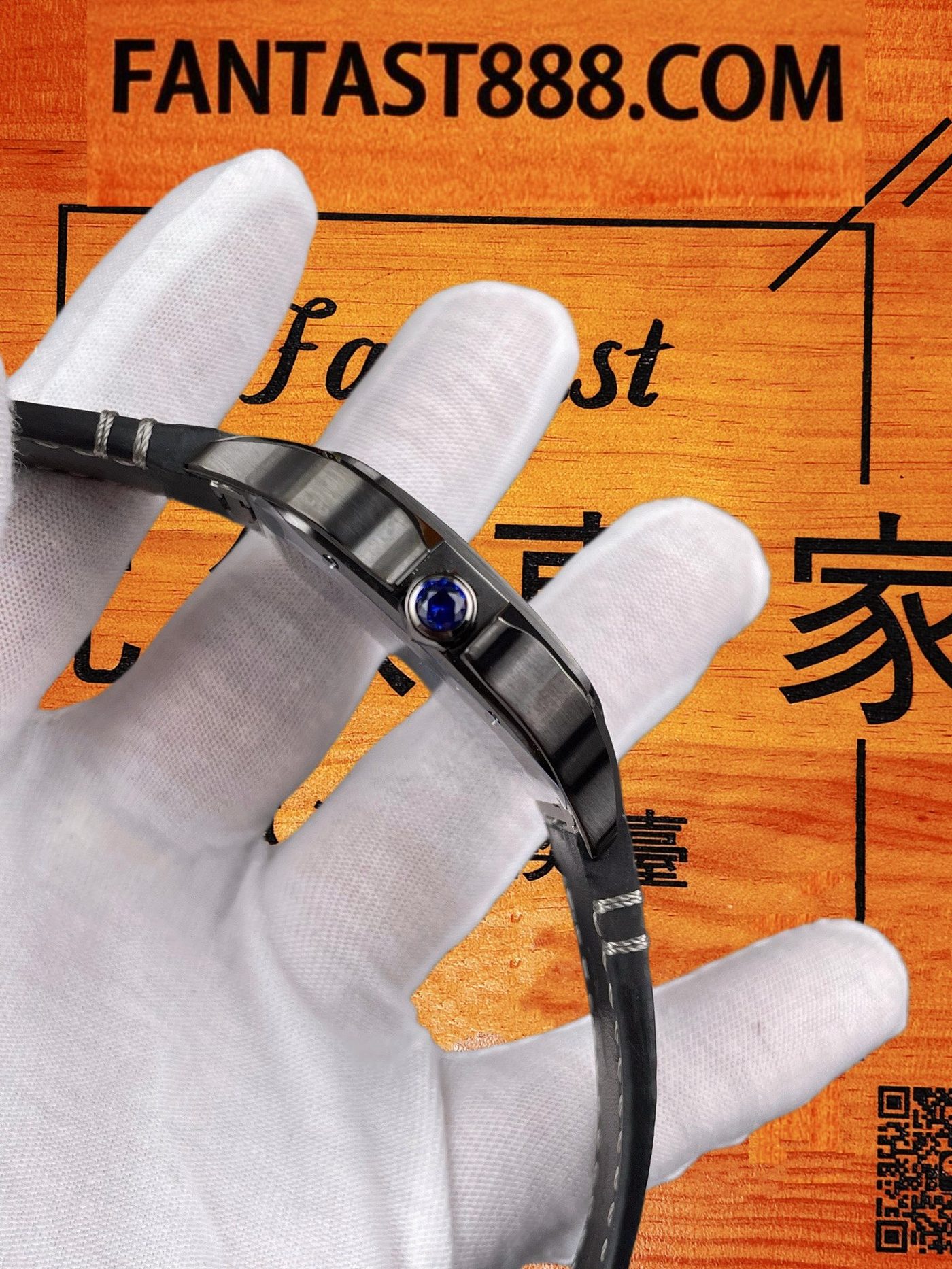 高仿改裝-卡地亞山度士鏤空V2版-鋼帶通用原裝-RICH(RF)廠復刻腕錶 實拍 6