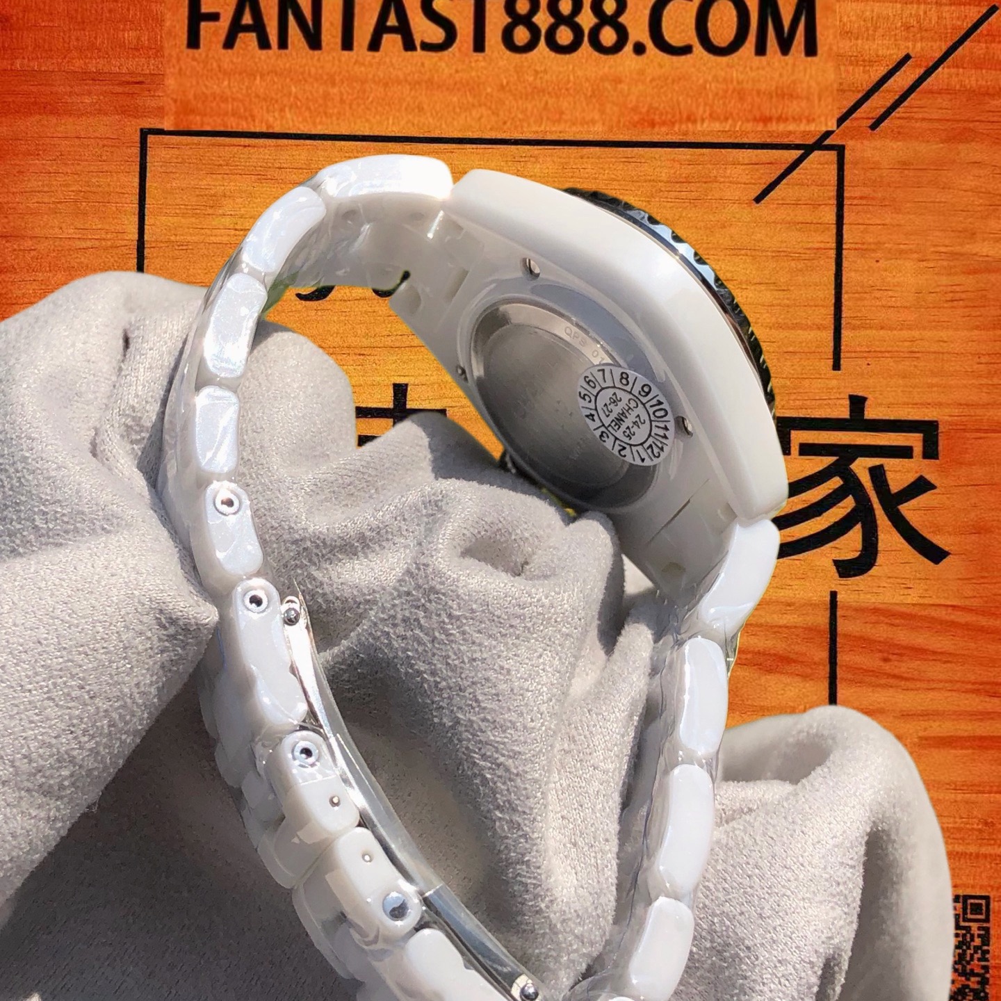 香奈兒-J12-白色陶瓷石英腕錶-H0968-33mm-白玉質感 實拍 6