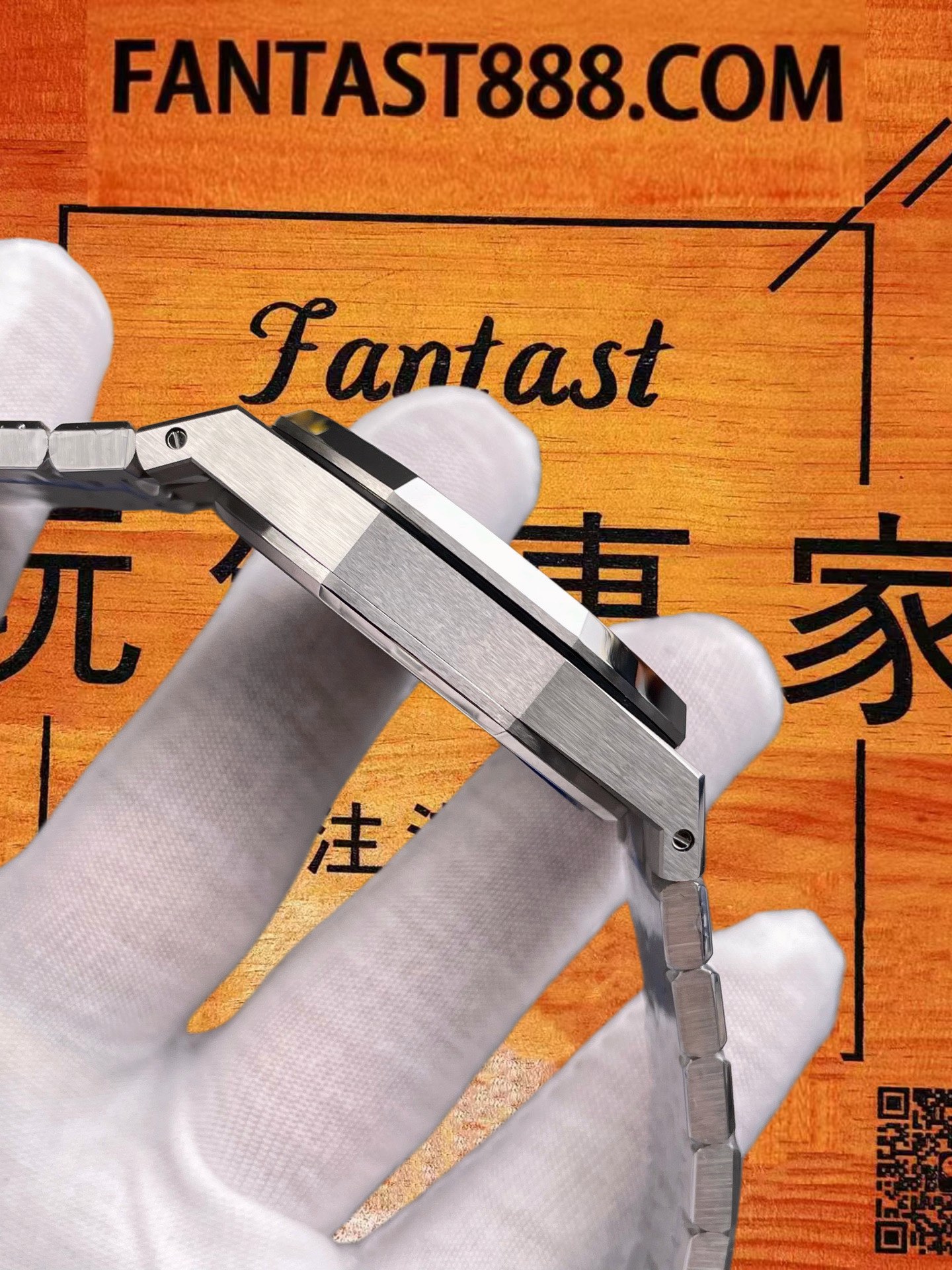 高仿愛彼-皇家橡樹計時-26331-藍熊貓-41mm-4801機芯 實拍 4