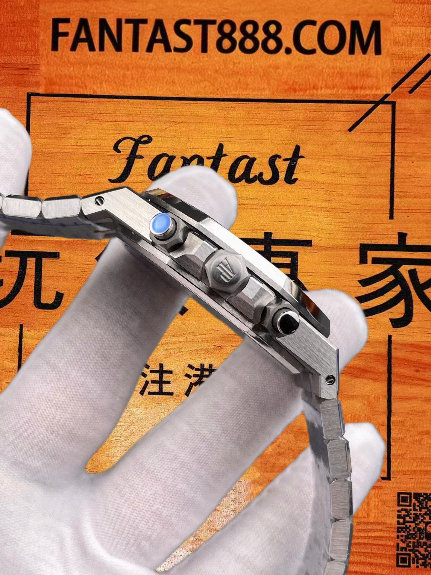 高仿愛彼-皇家橡樹計時-26331-藍熊貓-41mm-4801機芯 實拍 6