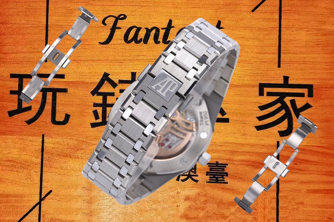 高仿愛彼-皇家橡樹-16202XT-鈦殼煙熏酒紅-39mm-Jumbo超薄 實拍 9