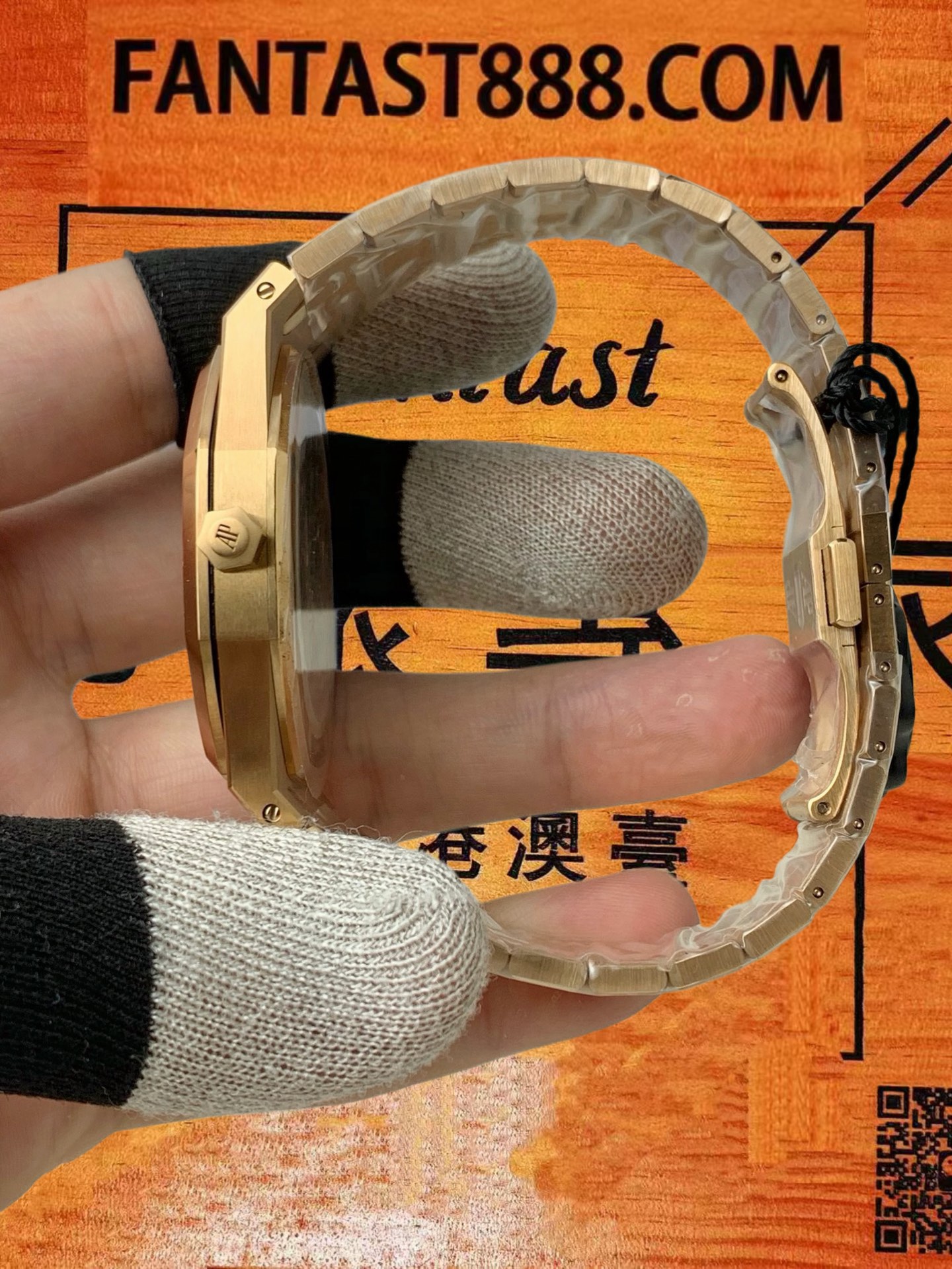 高仿愛彼-皇家橡樹-16202-玫瑰金-39mm-Jumbo超薄鋼王 實拍 3