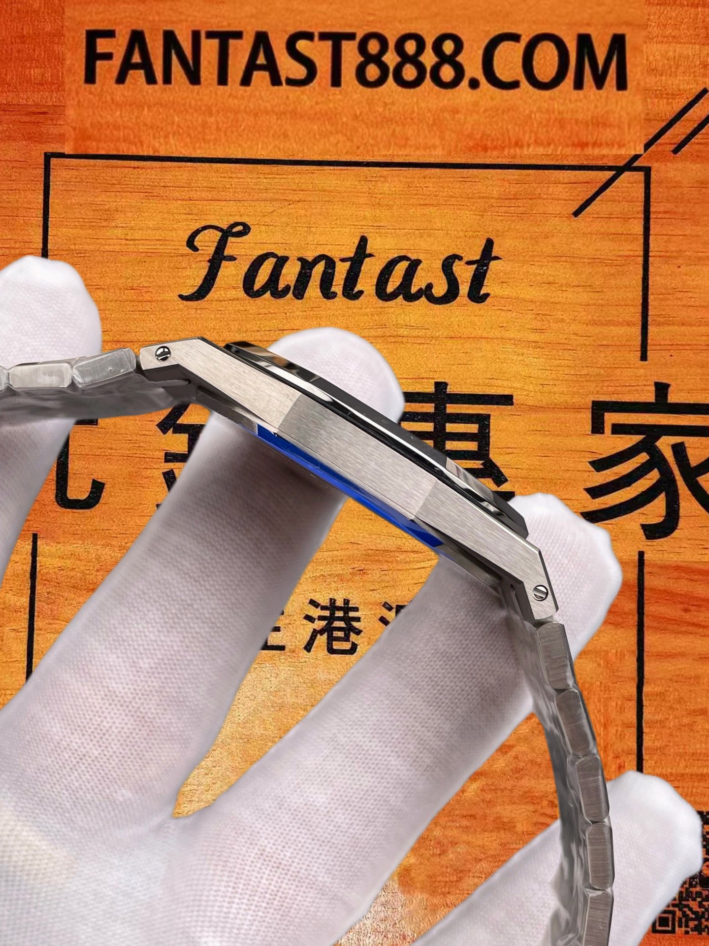 高仿愛彼-皇家橡樹-15202-鈦殼漸變藍-39mm-Jumbo超薄 實拍 6