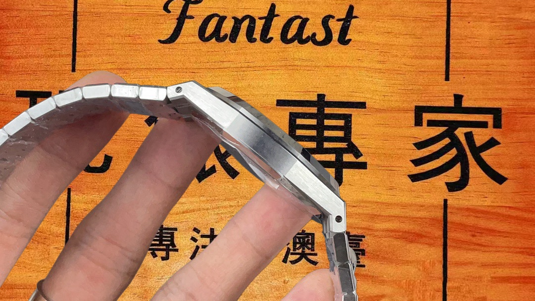 高仿愛彼-皇家橡樹-15400ST-藍盤-41mm-3120一體機芯 實拍 4