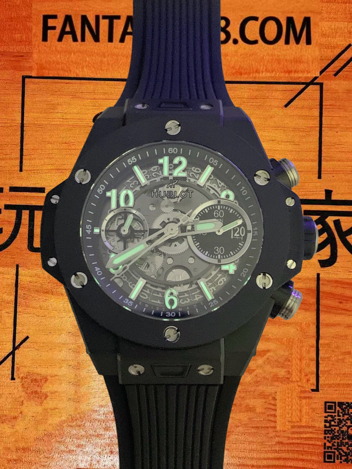 高仿宇舶-BigBang大爆炸-黑陶瓷-42mm-1280機芯 實拍 9