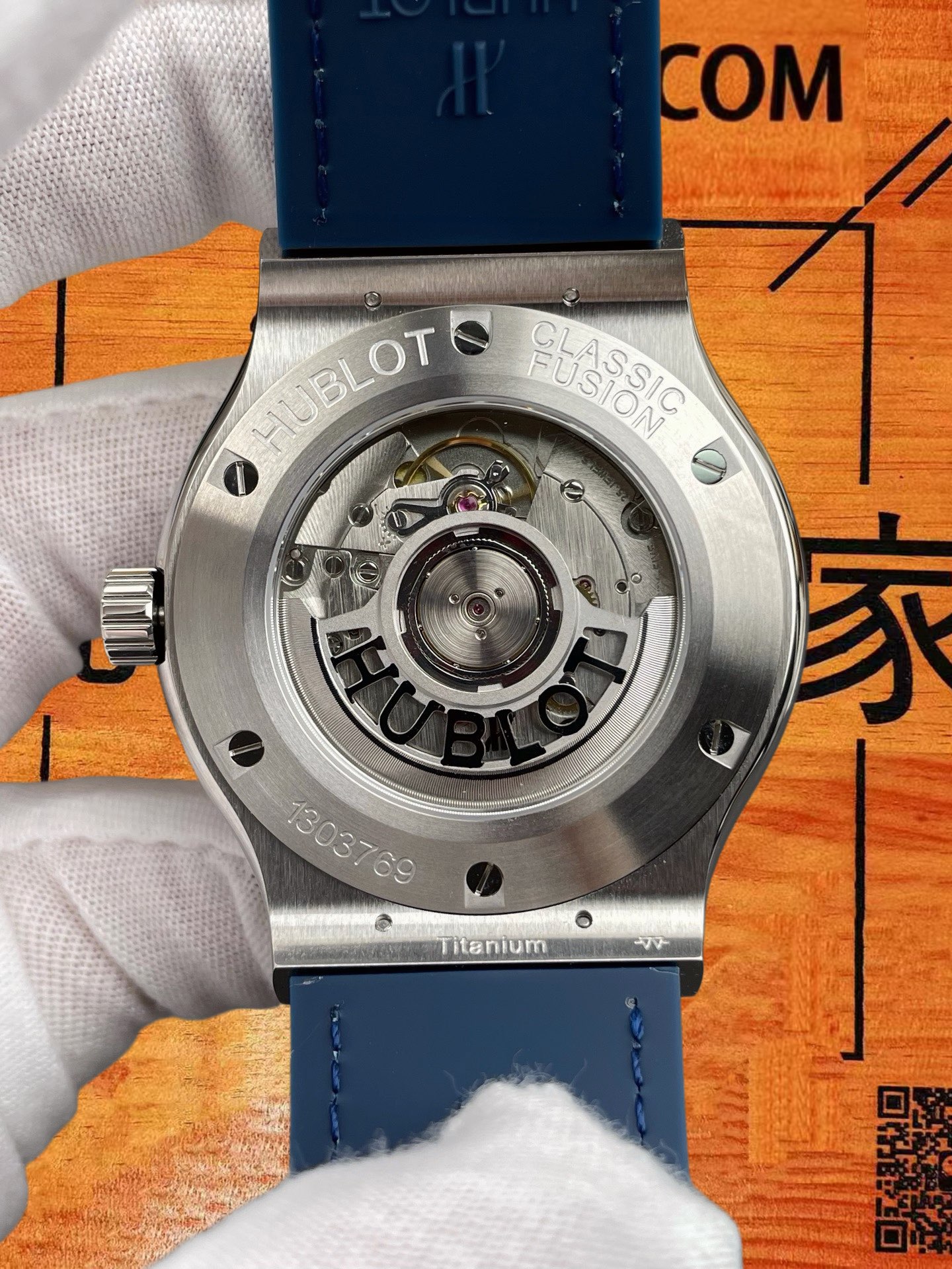 高仿宇舶-經典融合-藍盤-42mm-2892機芯 實拍 5